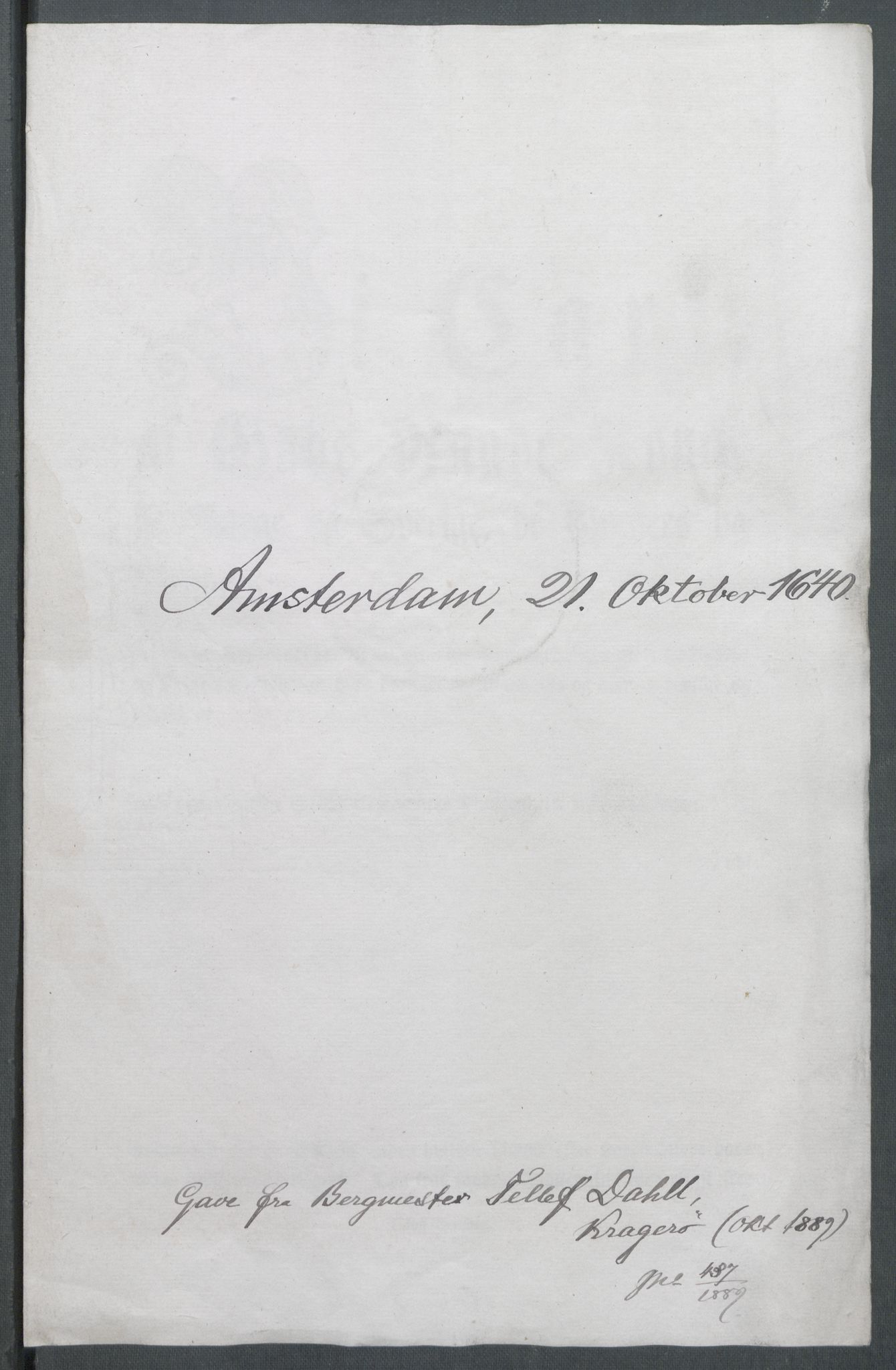 Riksarkivets diplomsamling, RA/EA-5965/F02/L0153: Dokumenter, 1640, p. 81