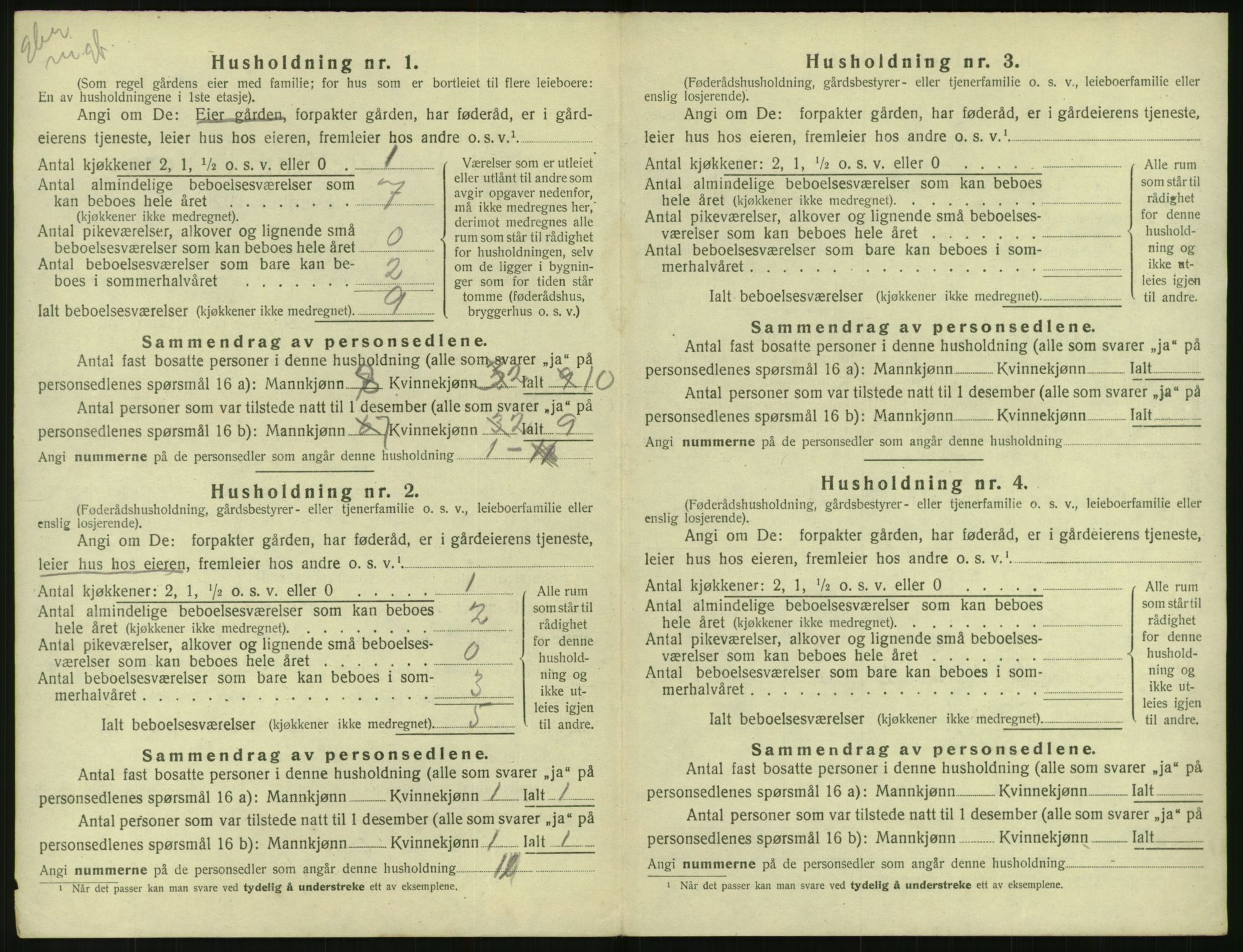 SAK, 1920 census for Gjøvdal, 1920, p. 113