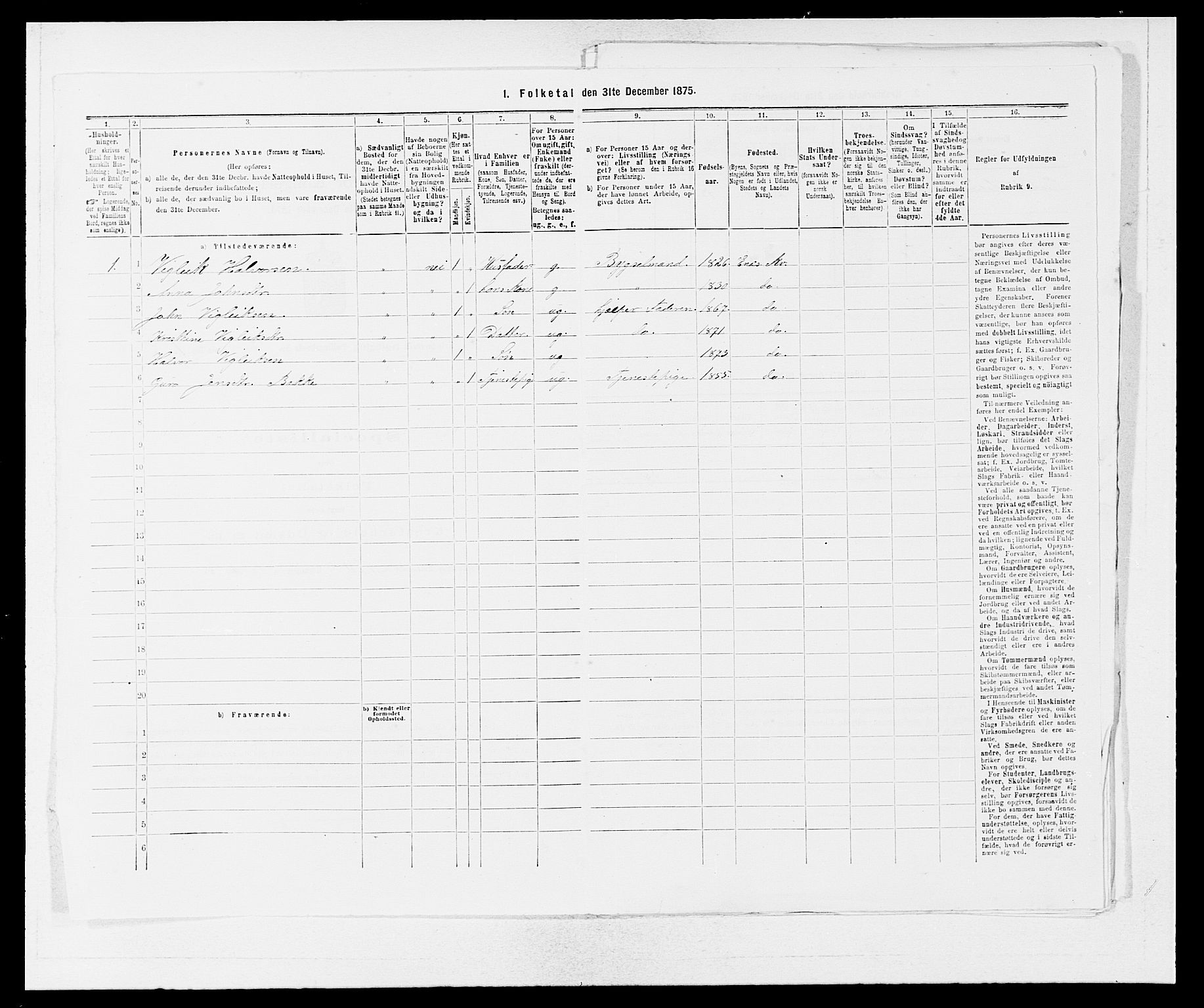 SAB, 1875 census for 1224P Kvinnherad, 1875, p. 476