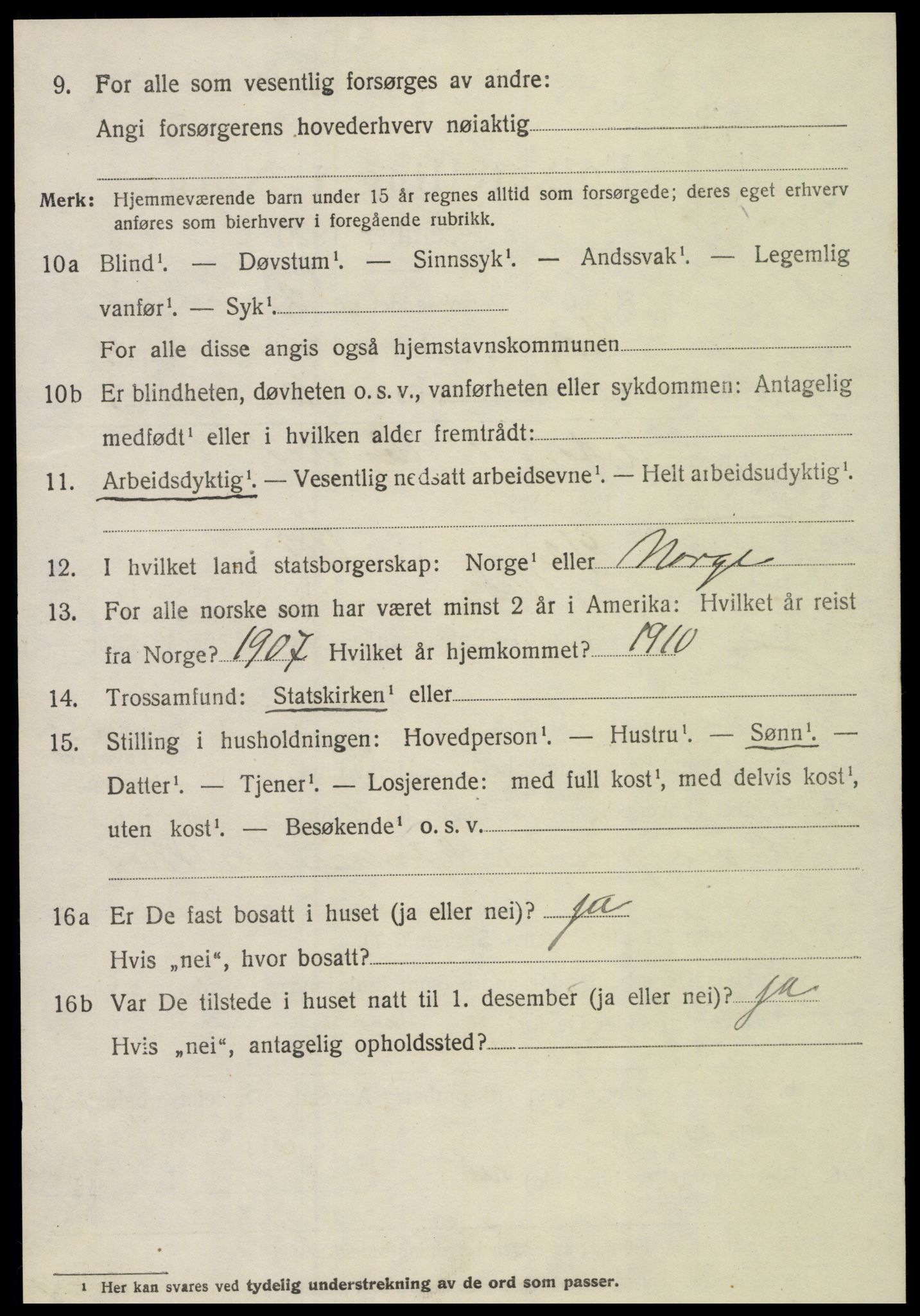 SAT, 1920 census for Veøy, 1920, p. 1674