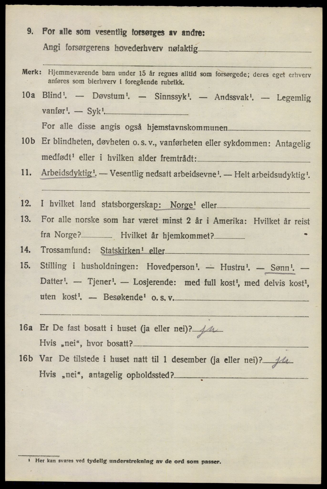 SAO, 1920 census for Kråkstad, 1920, p. 5406