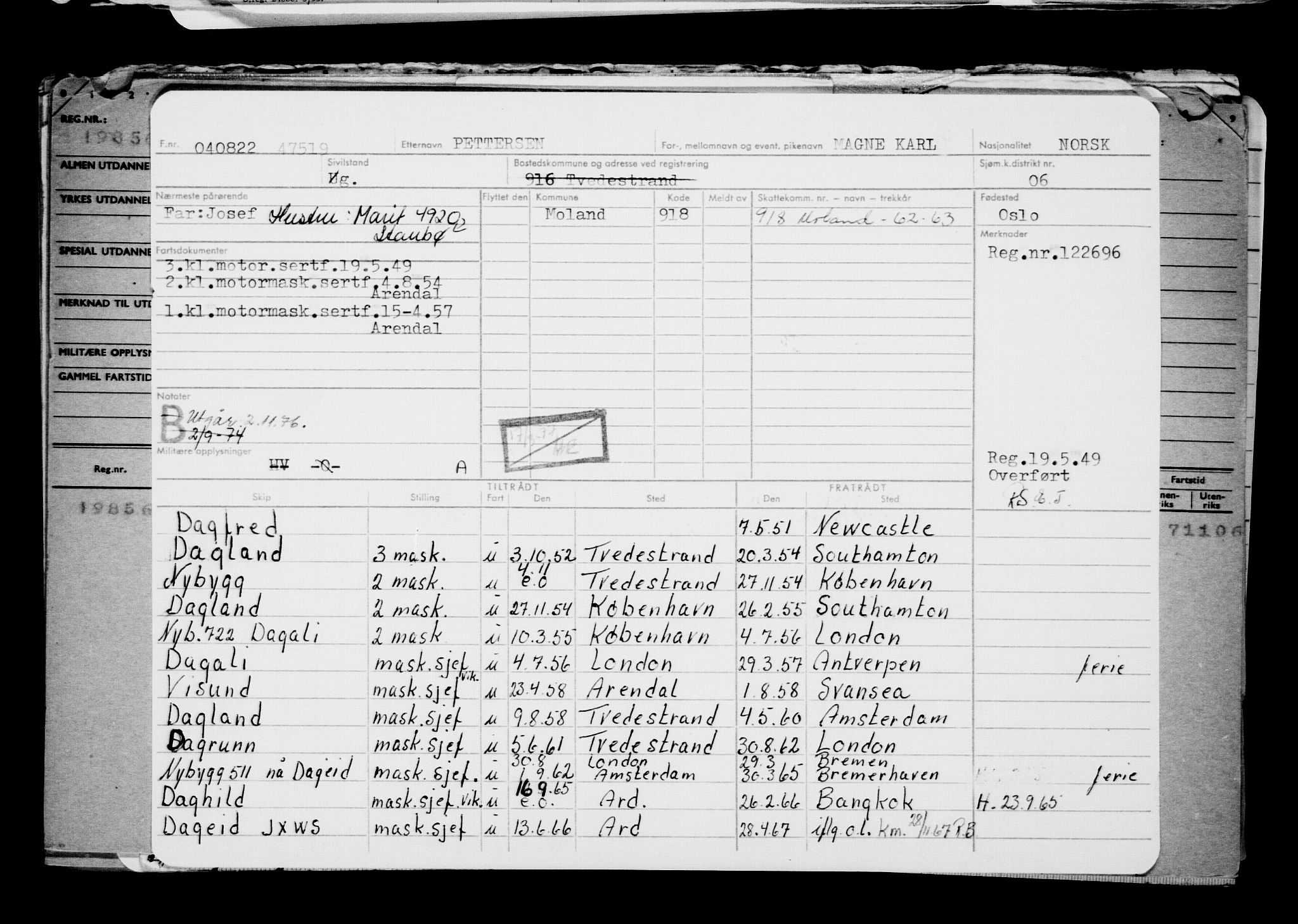 Direktoratet for sjømenn, AV/RA-S-3545/G/Gb/L0209: Hovedkort, 1922, p. 351