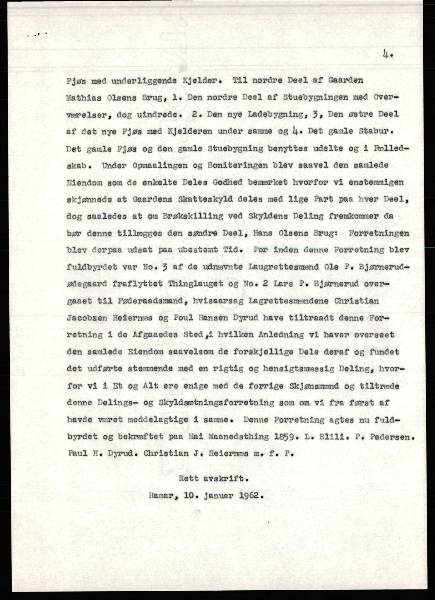 Avskriftssamlingen ved Statsarkivet i Hamar, AV/SAH-AVSKRIFT-001/H/Hf/Hfa/Hfaa/L0010: Pantebok 10=I for Toten, Vardal og Biri, 1858-1863