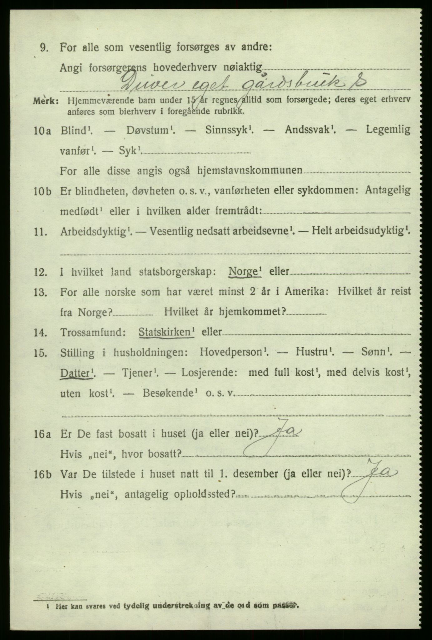 SAB, 1920 census for Kyrkjebø, 1920, p. 5962