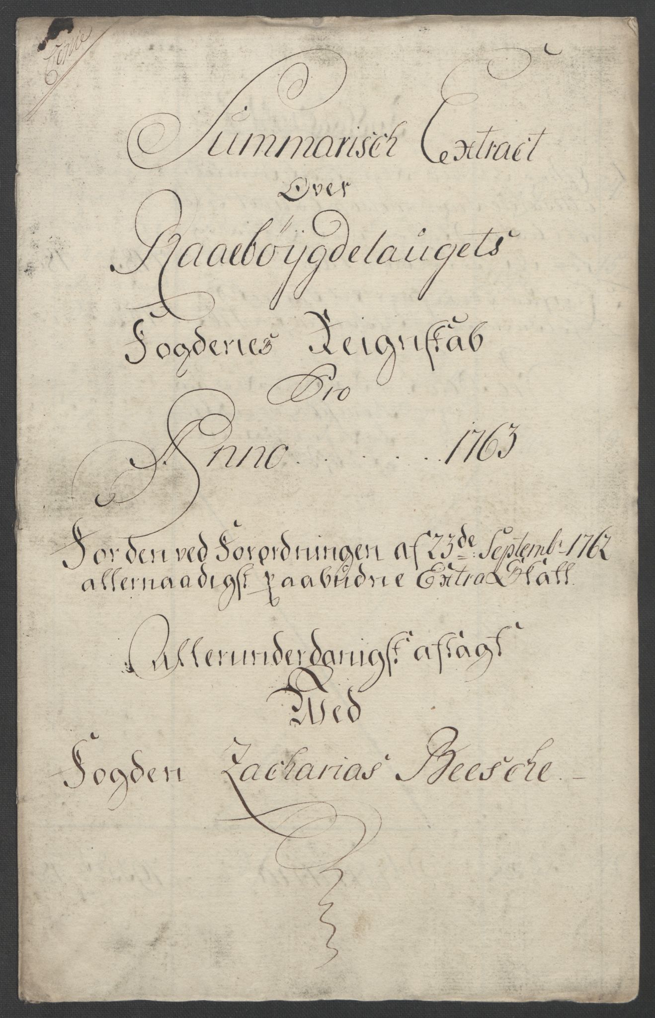 Rentekammeret inntil 1814, Reviderte regnskaper, Fogderegnskap, AV/RA-EA-4092/R40/L2517: Ekstraskatten Råbyggelag, 1762-1763, p. 286