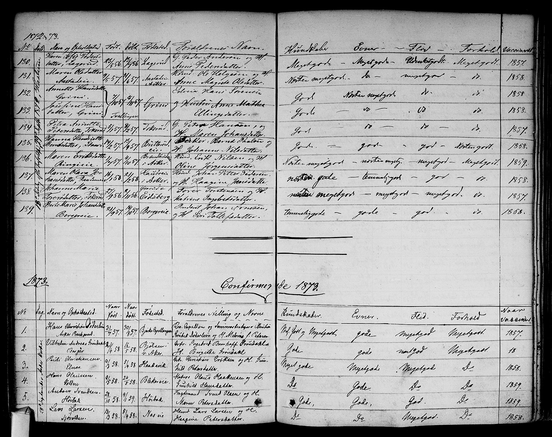 Asker prestekontor Kirkebøker, SAO/A-10256a/F/Fa/L0009: Parish register (official) no. I 9, 1825-1878, p. 295