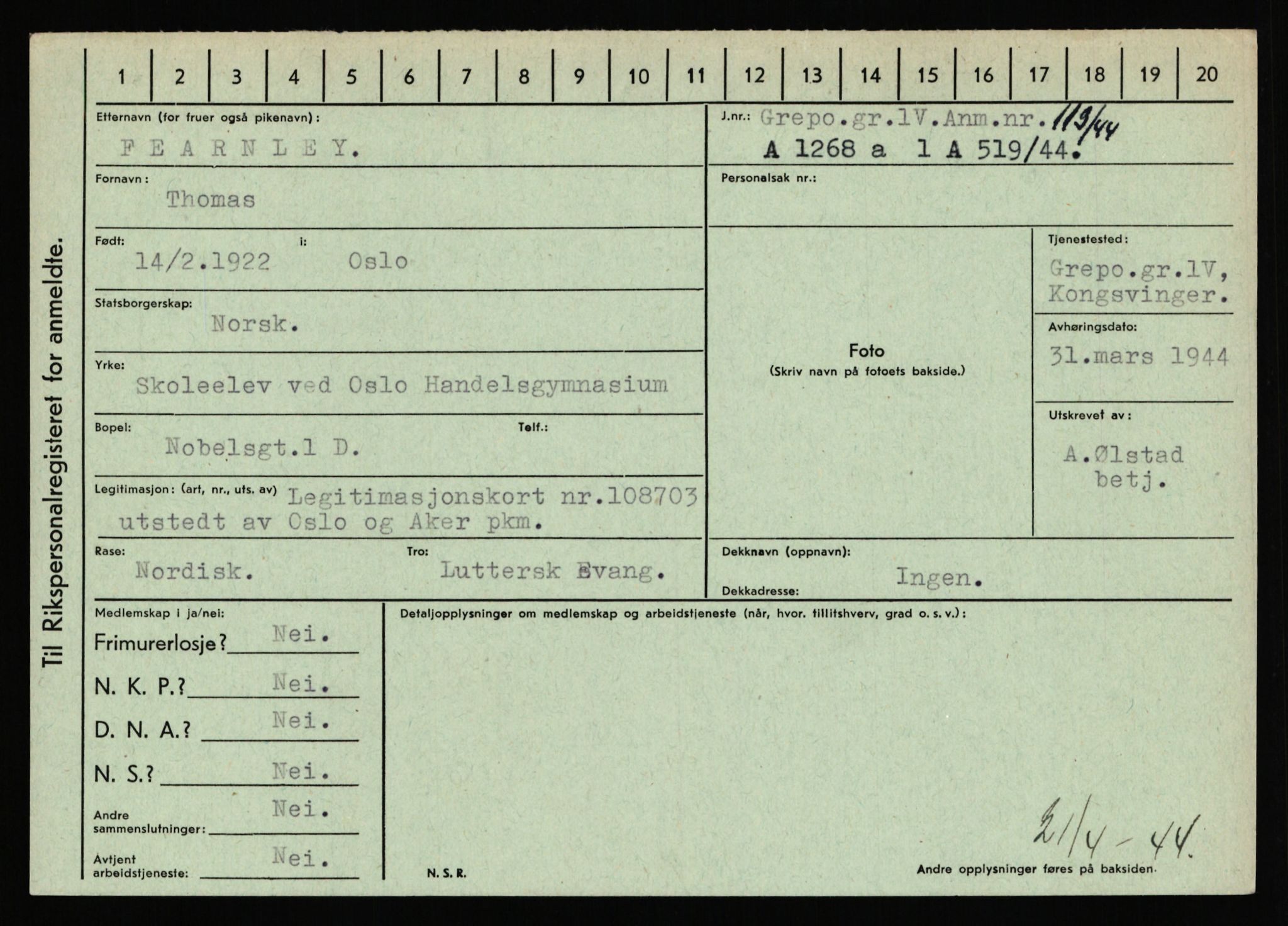 Statspolitiet - Hovedkontoret / Osloavdelingen, AV/RA-S-1329/C/Ca/L0004: Eid - funn av gjenstander	, 1943-1945, p. 2757