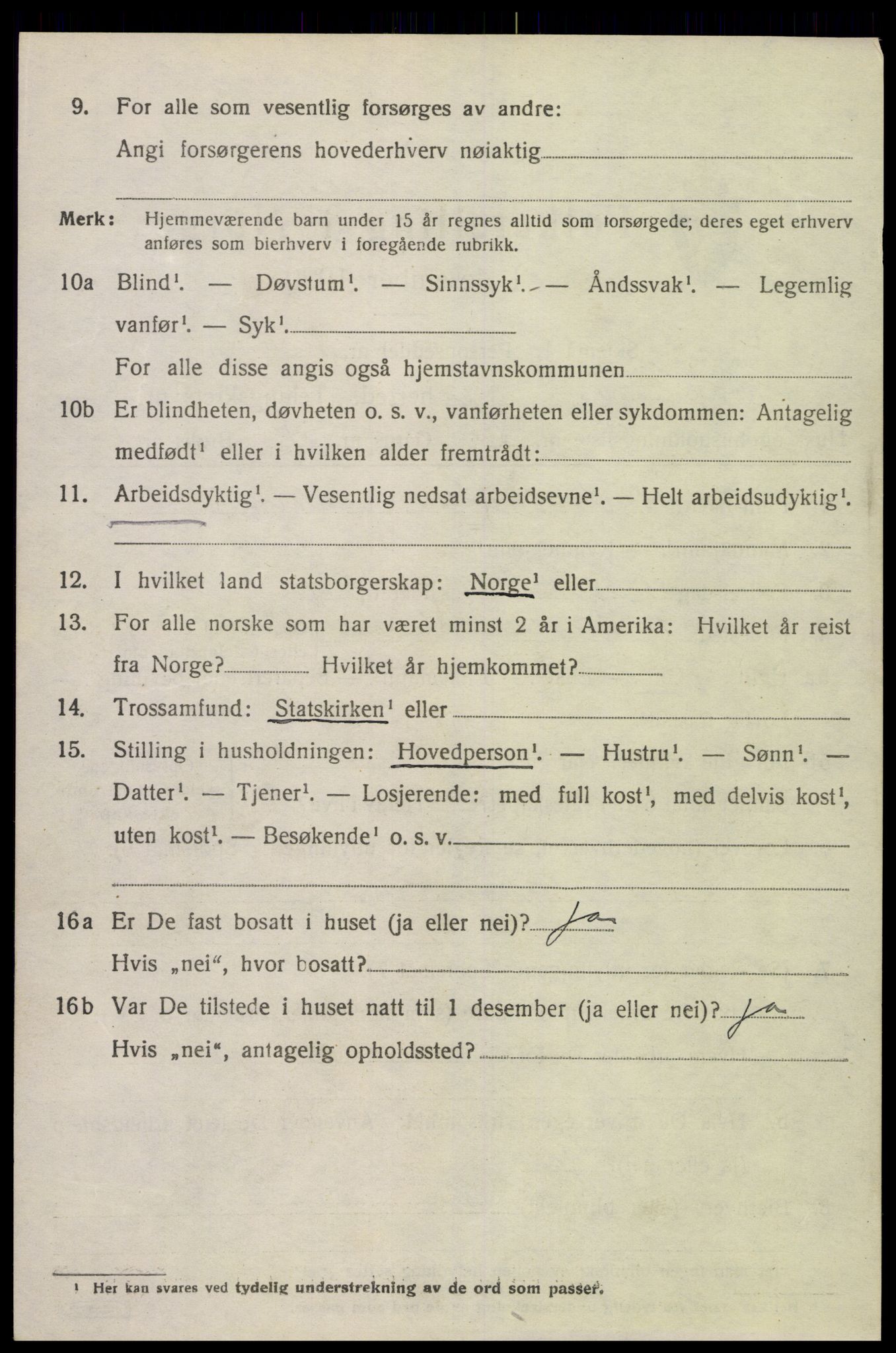 SAK, 1920 census for Konsmo, 1920, p. 1133