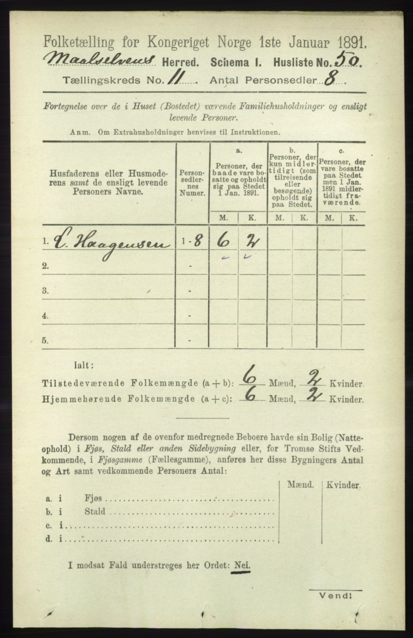RA, 1891 census for 1924 Målselv, 1891, p. 3241