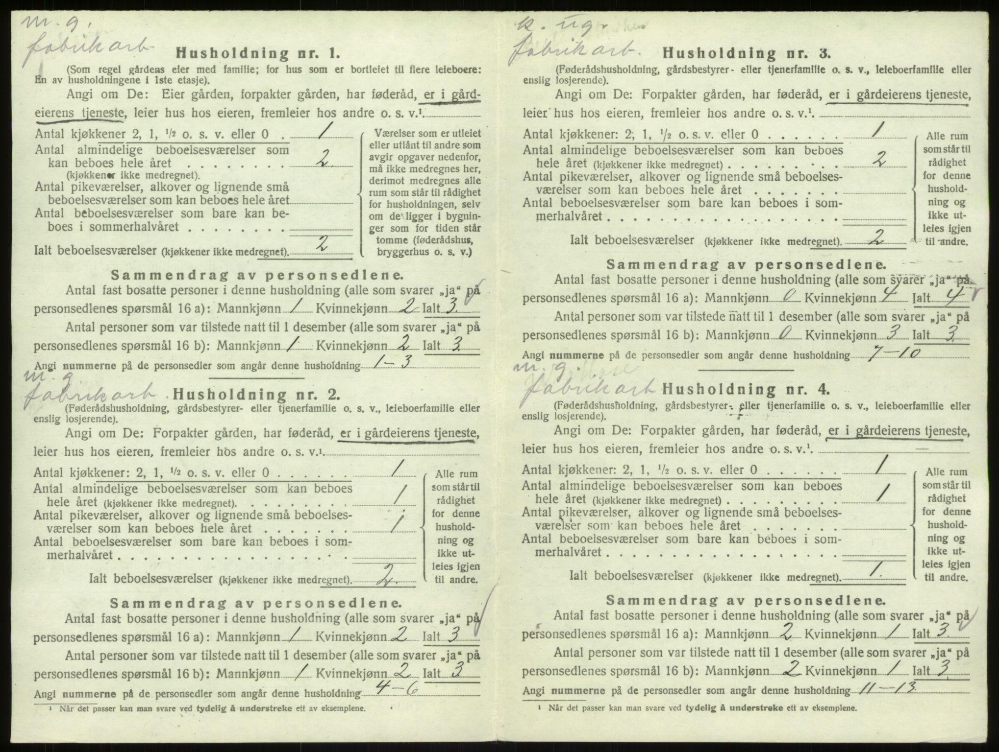 SAB, 1920 census for Åsane, 1920, p. 504