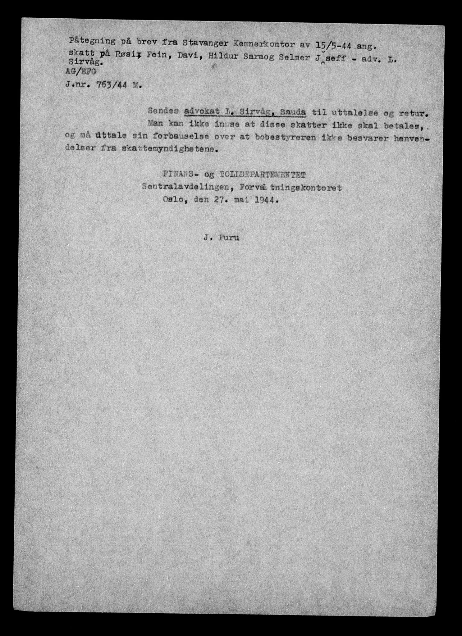 Justisdepartementet, Tilbakeføringskontoret for inndratte formuer, AV/RA-S-1564/H/Hc/Hcd/L0995: --, 1945-1947, p. 241