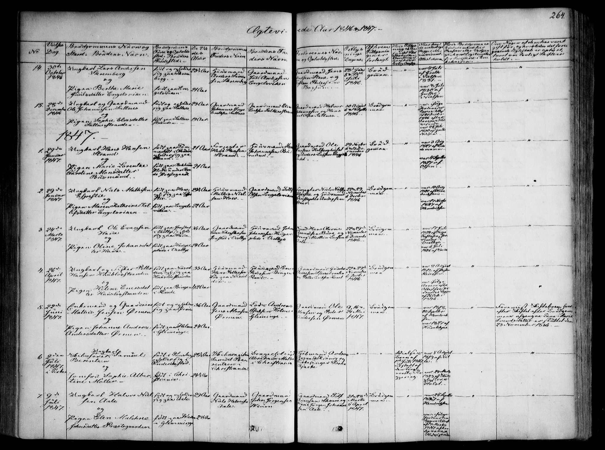 Onsøy prestekontor Kirkebøker, SAO/A-10914/F/Fa/L0003: Parish register (official) no. I 3, 1841-1860, p. 264