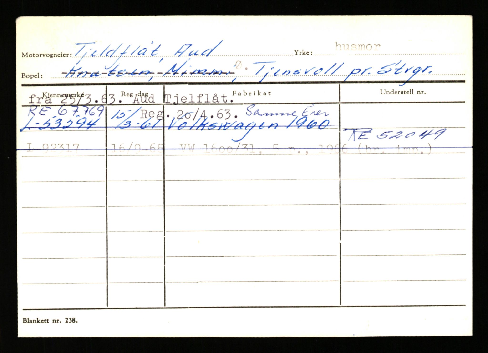 Stavanger trafikkstasjon, AV/SAST-A-101942/0/H/L0038: Sørbø - Tjeltveit, 1930-1971, p. 2739