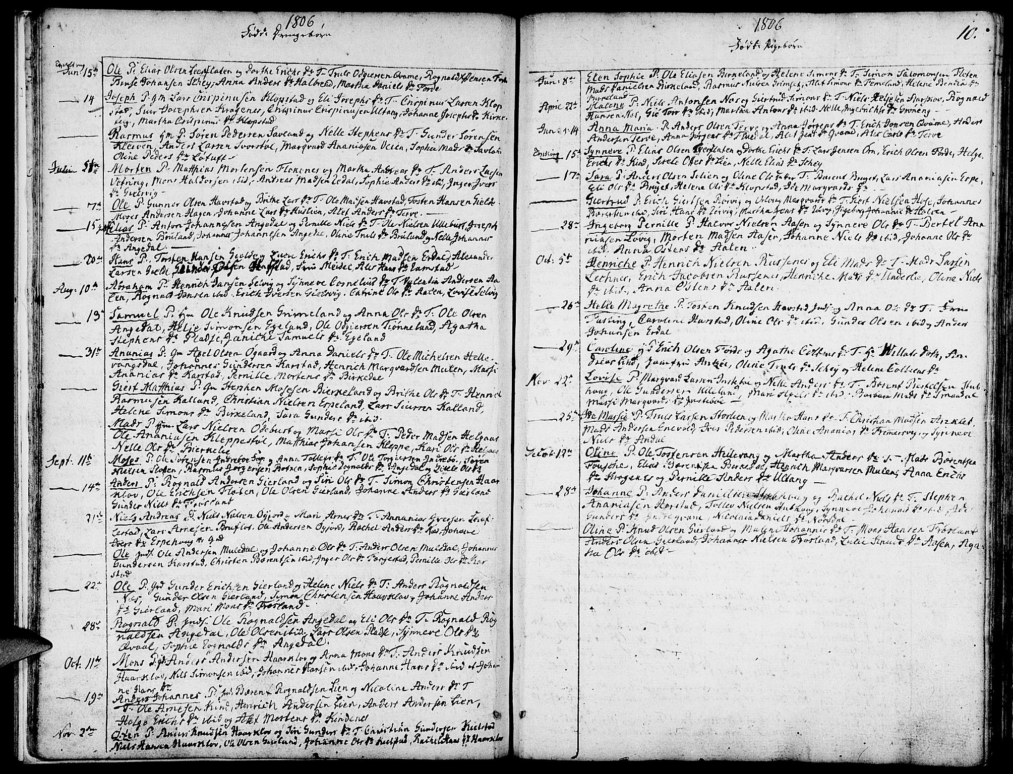 Førde sokneprestembete, SAB/A-79901/H/Haa/Haaa/L0005: Parish register (official) no. A 5, 1803-1821, p. 10
