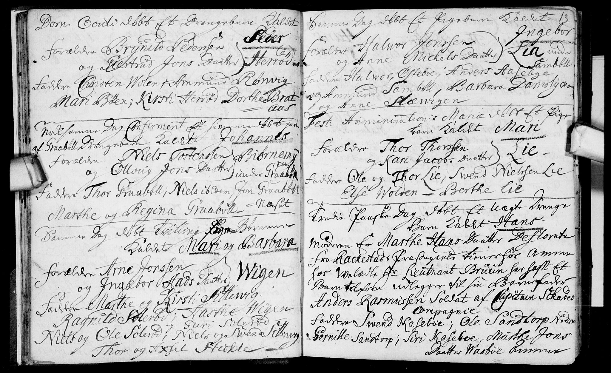 Aremark prestekontor Kirkebøker, SAO/A-10899/F/Fb/L0002: Parish register (official) no.  II 2, 1745-1795, p. 13