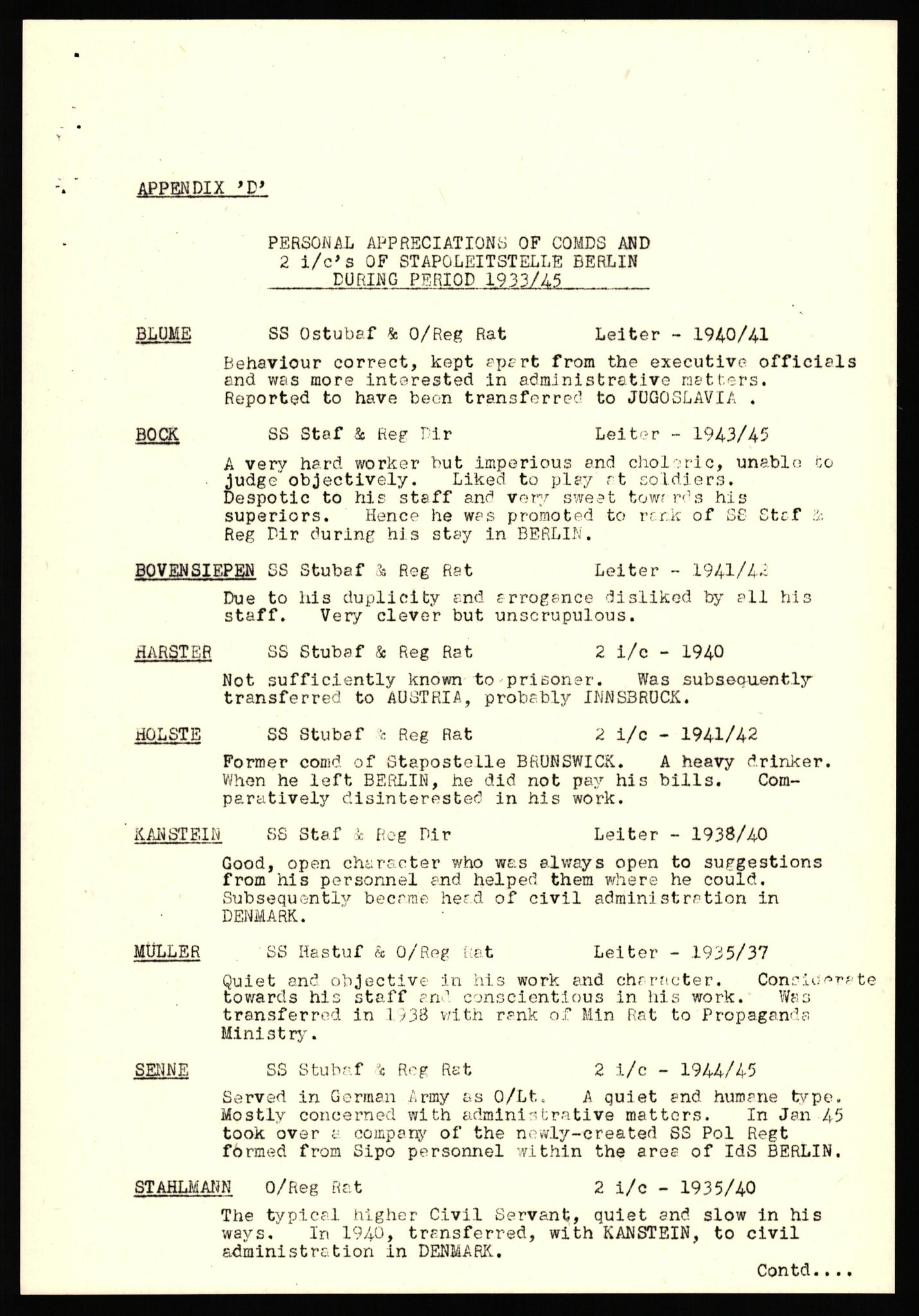 Forsvaret, Forsvarets overkommando II, AV/RA-RAFA-3915/D/Db/L0037: CI Questionaires. Tyske okkupasjonsstyrker i Norge. Tyskere., 1945-1946, p. 59