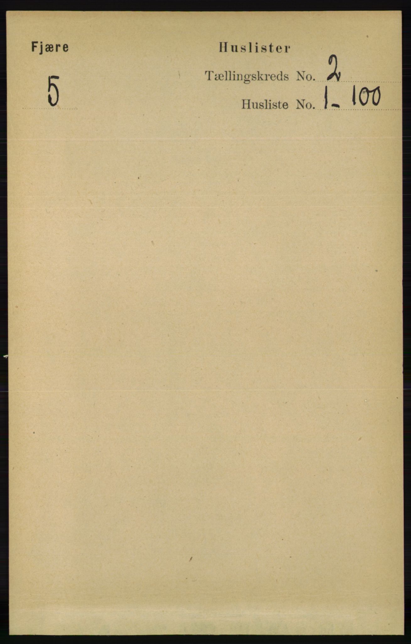 RA, 1891 census for 0923 Fjære, 1891, p. 635
