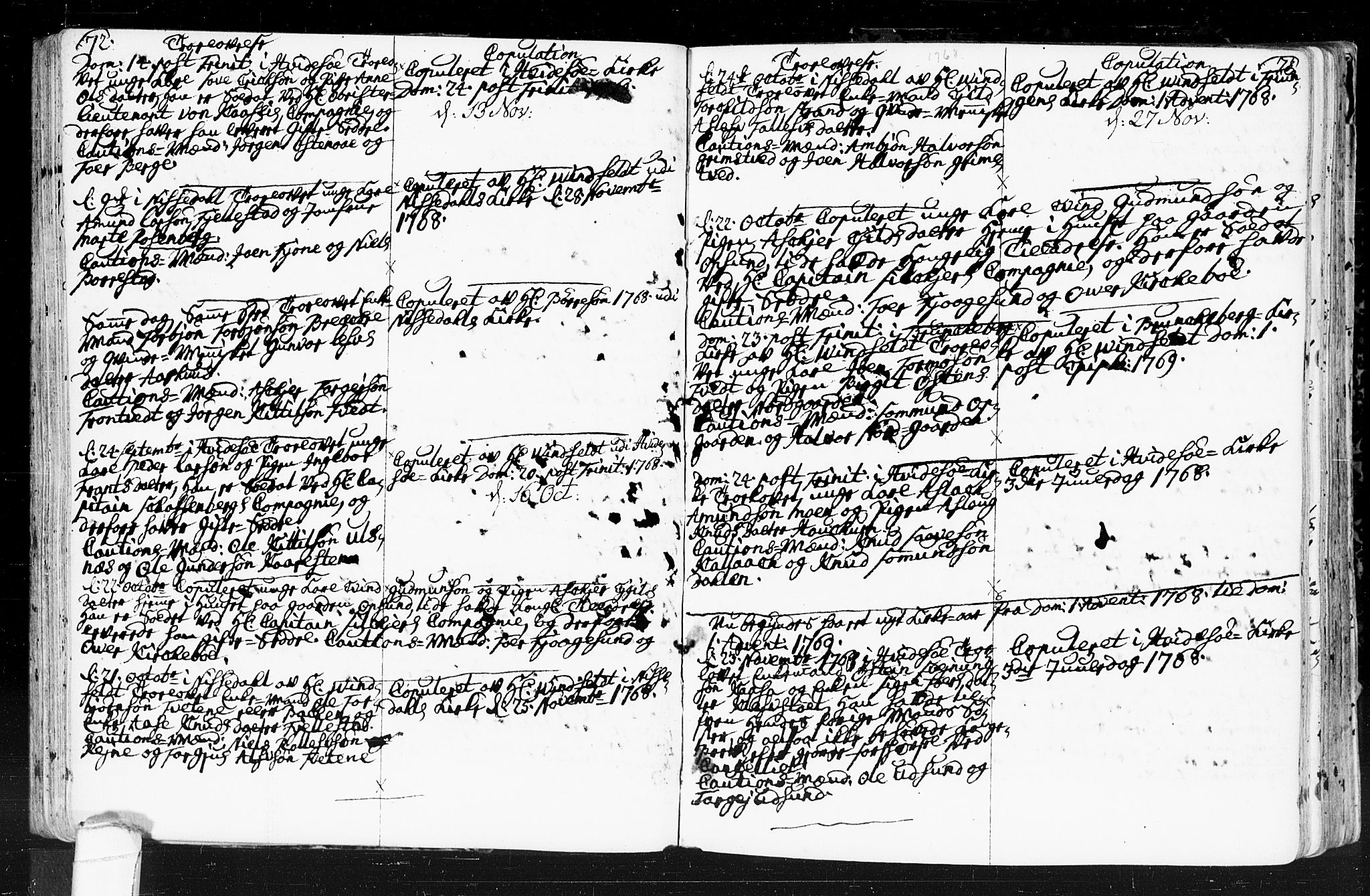 Kviteseid kirkebøker, SAKO/A-276/F/Fa/L0001: Parish register (official) no. I 1, 1754-1773, p. 72-73