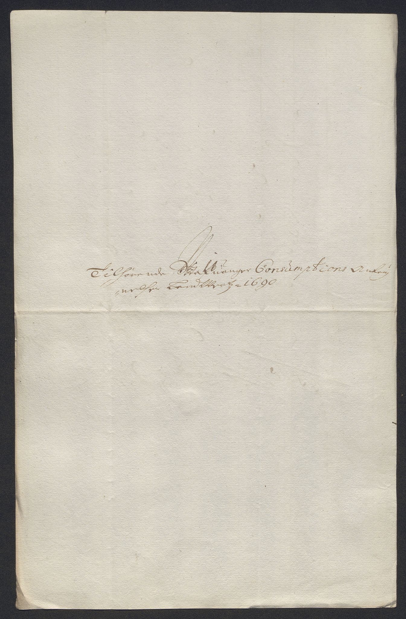 Rentekammeret inntil 1814, Reviderte regnskaper, Byregnskaper, AV/RA-EA-4066/R/Ro/L0333: [O25] Konsumpsjonsregnskap, 1690-1704, p. 27