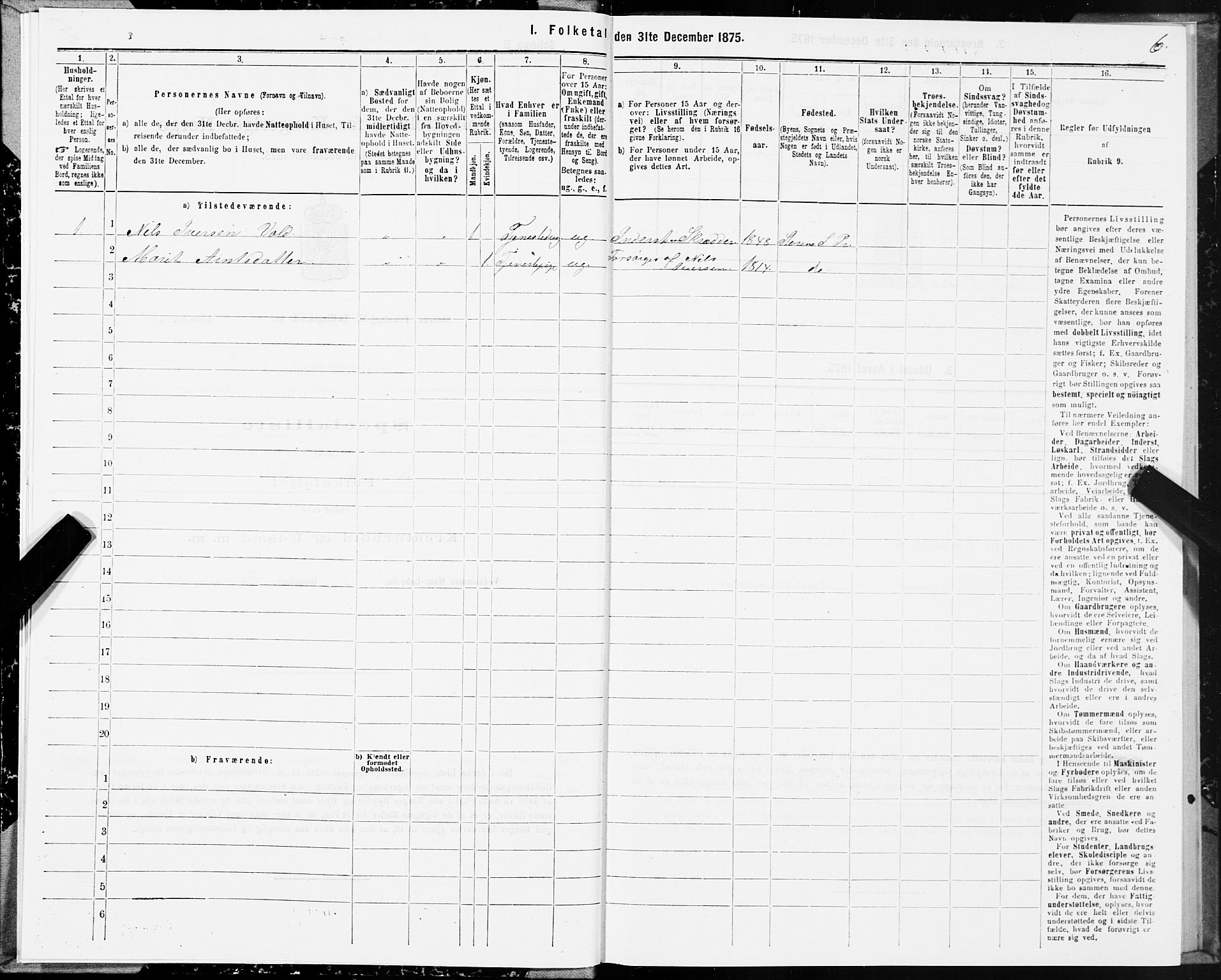 SAT, 1875 census for 1648P Støren, 1875, p. 1006