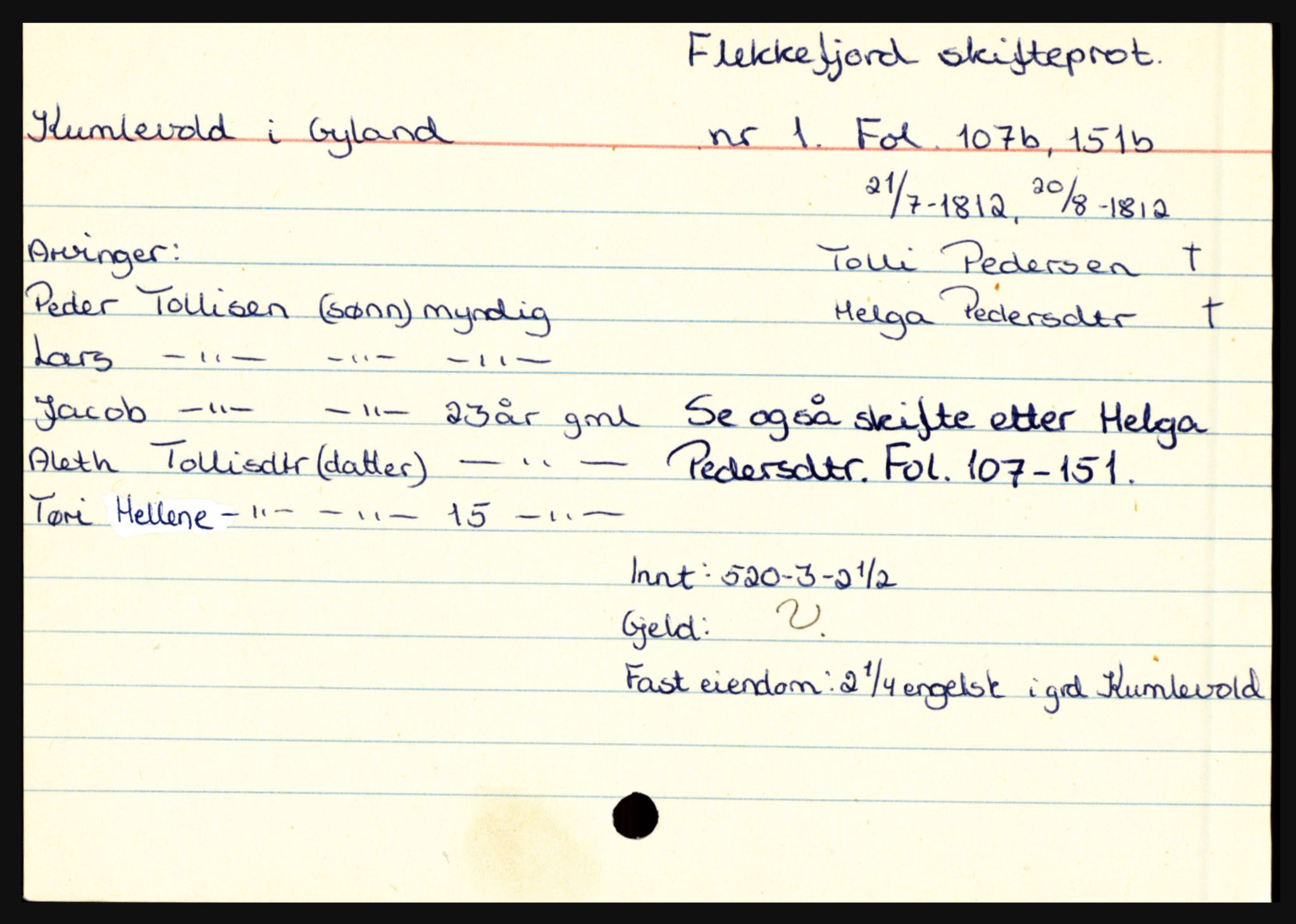 Flekkefjord sorenskriveri, AV/SAK-1221-0001/H, p. 851