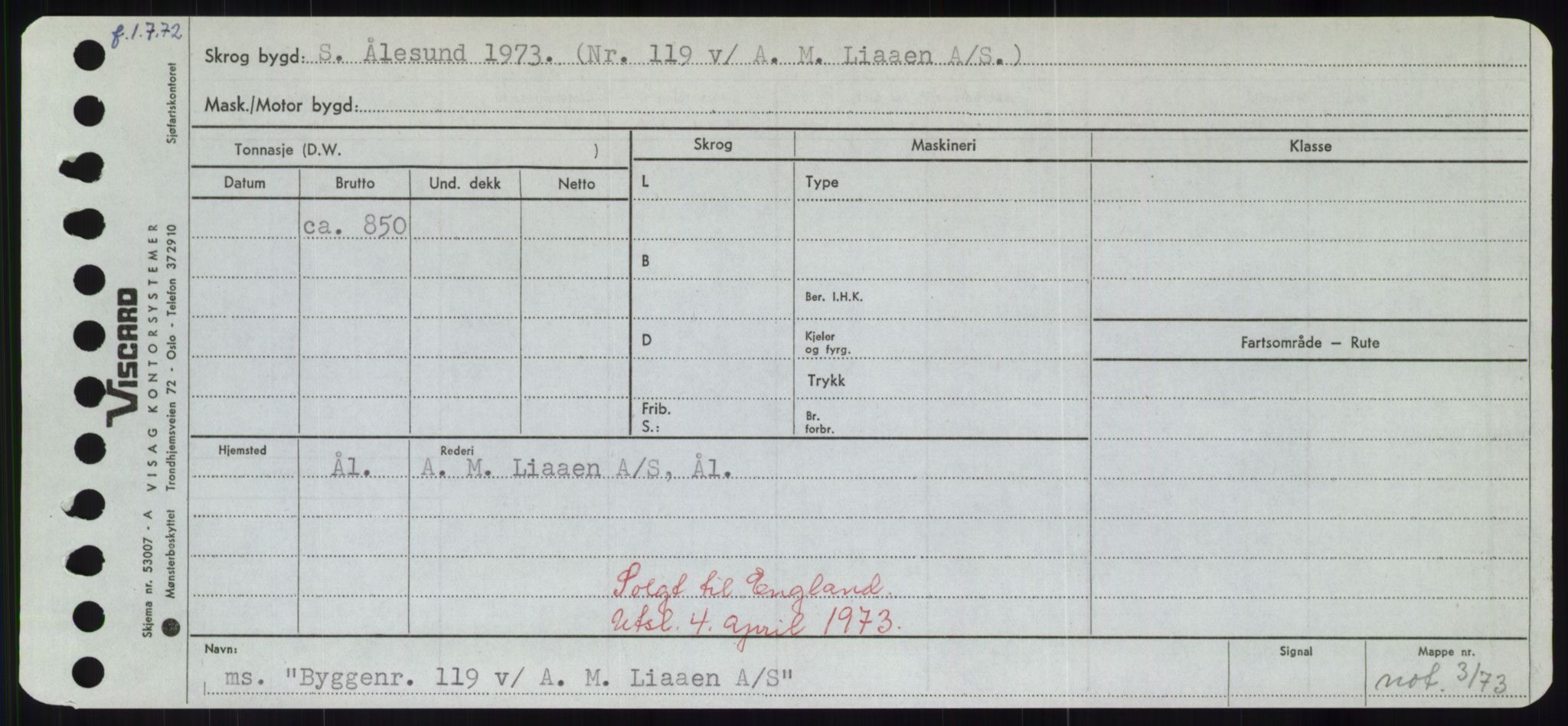 Sjøfartsdirektoratet med forløpere, Skipsmålingen, RA/S-1627/H/Hd/L0006: Fartøy, Byg-Båt, p. 517