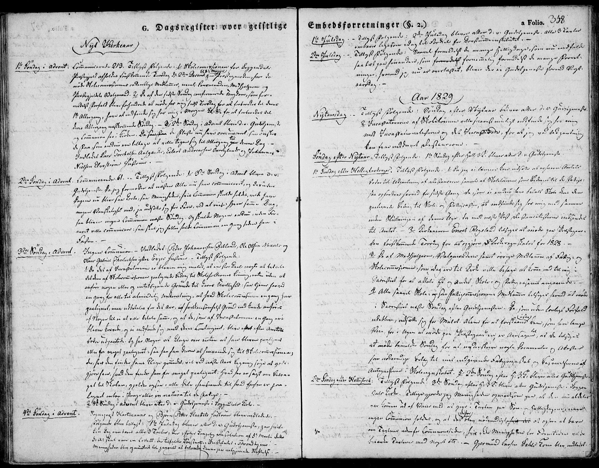 Sokndal sokneprestkontor, AV/SAST-A-101808: Parish register (official) no. A 7.2, 1826-1842, p. 358