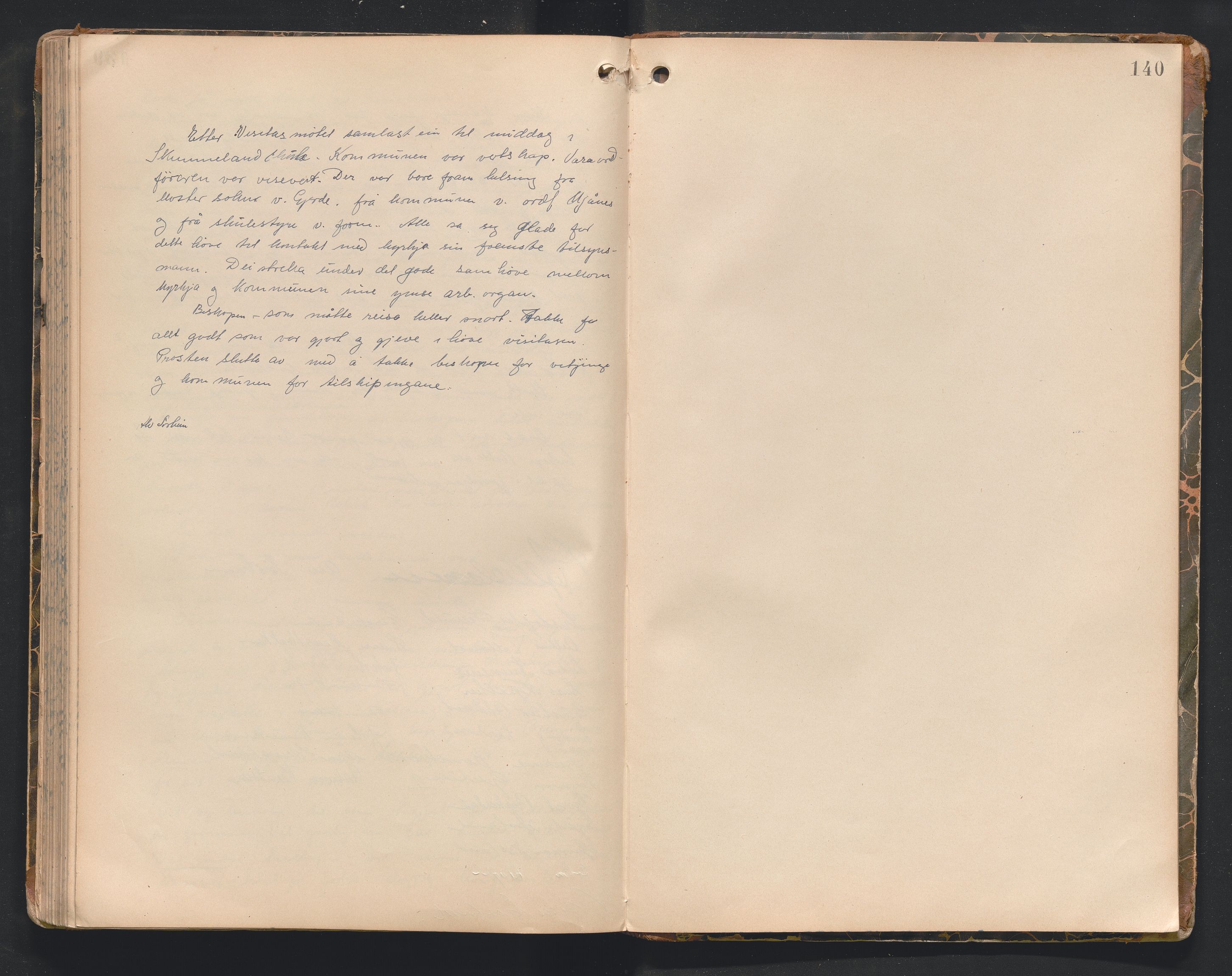 Søndre Sunnhordland prosti, AV/SAB-A-99913/F/L0002: Visitasprotokoll, 1895-1967, p. 139b-140a