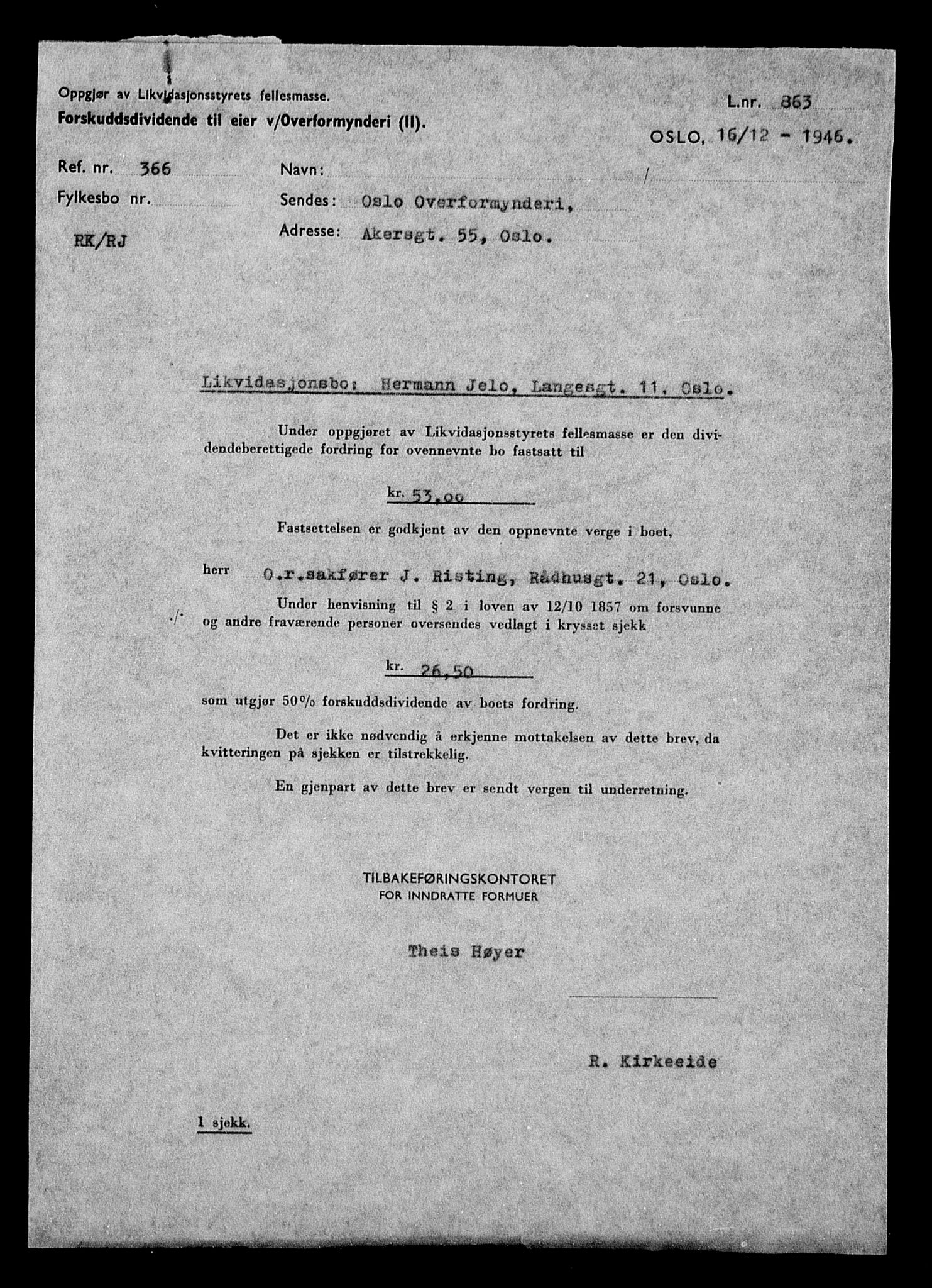 Justisdepartementet, Tilbakeføringskontoret for inndratte formuer, RA/S-1564/H/Hc/Hcc/L0947: --, 1945-1947, p. 514