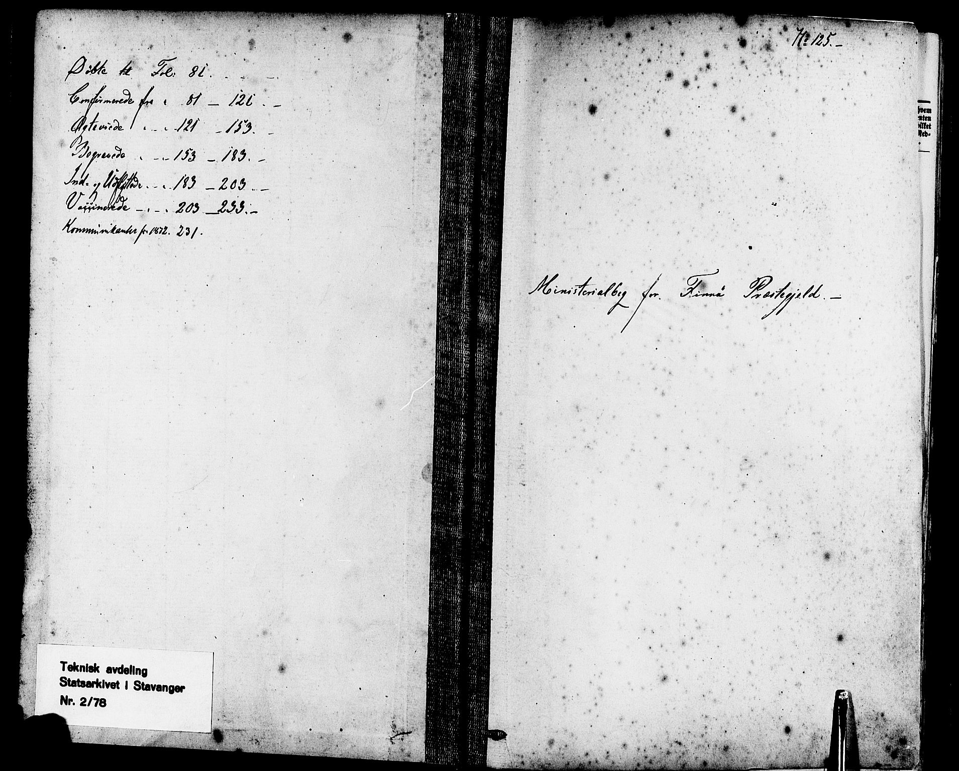 Finnøy sokneprestkontor, SAST/A-101825/H/Ha/Haa/L0008: Parish register (official) no. A 8, 1863-1878