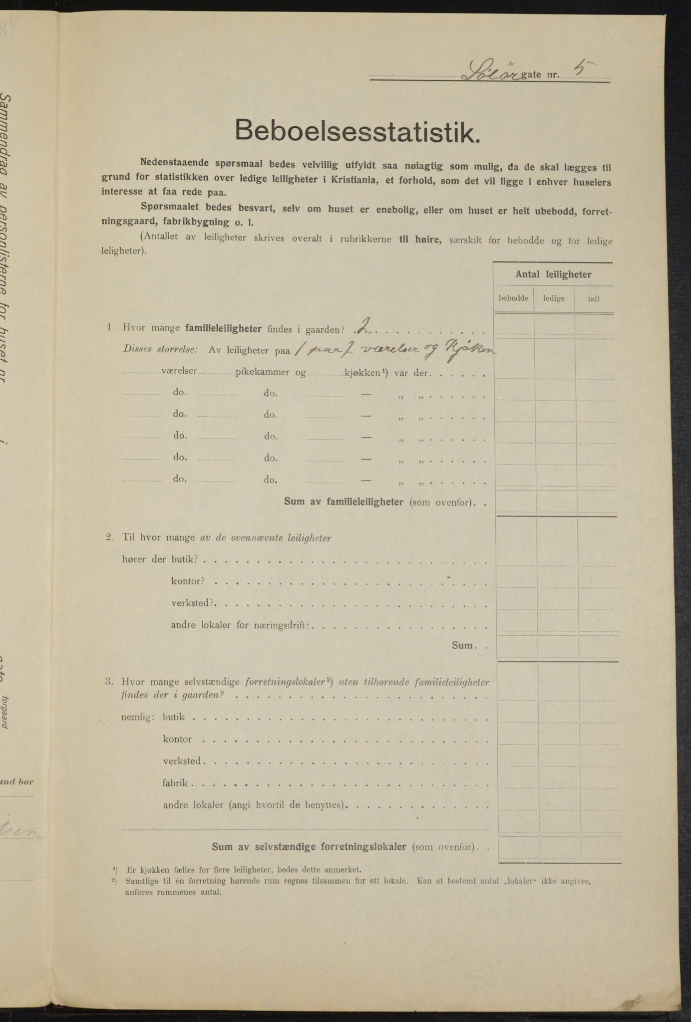 OBA, Municipal Census 1915 for Kristiania, 1915, p. 99573