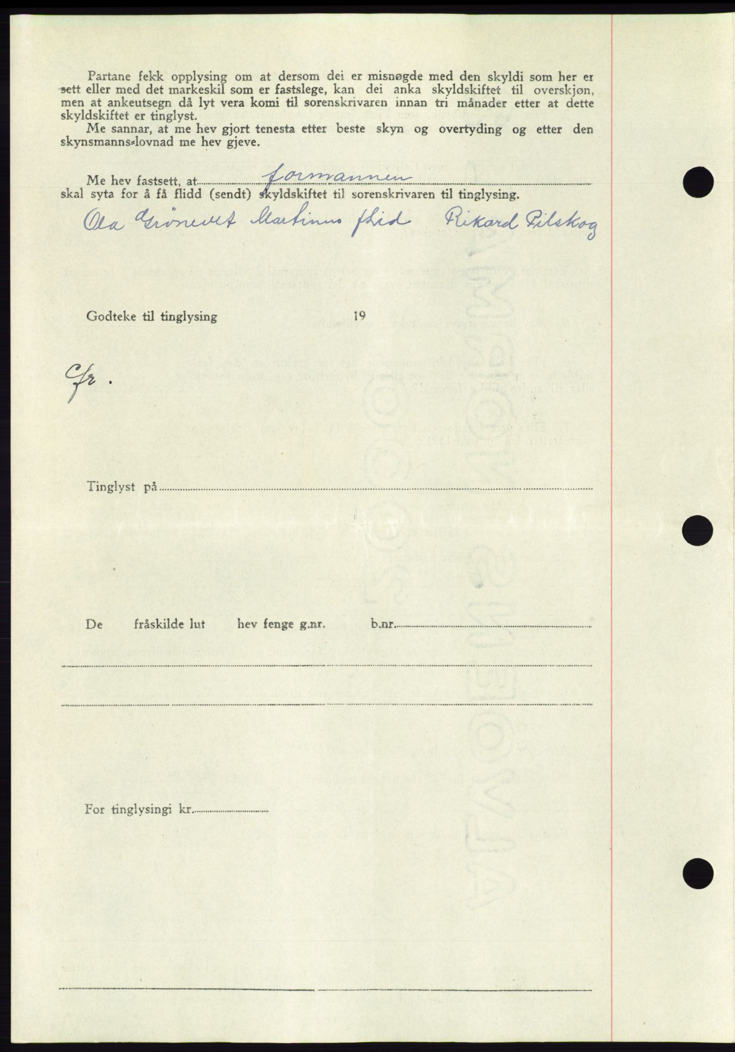 Søre Sunnmøre sorenskriveri, AV/SAT-A-4122/1/2/2C/L0083: Mortgage book no. 9A, 1948-1949, Diary no: : 1643/1948