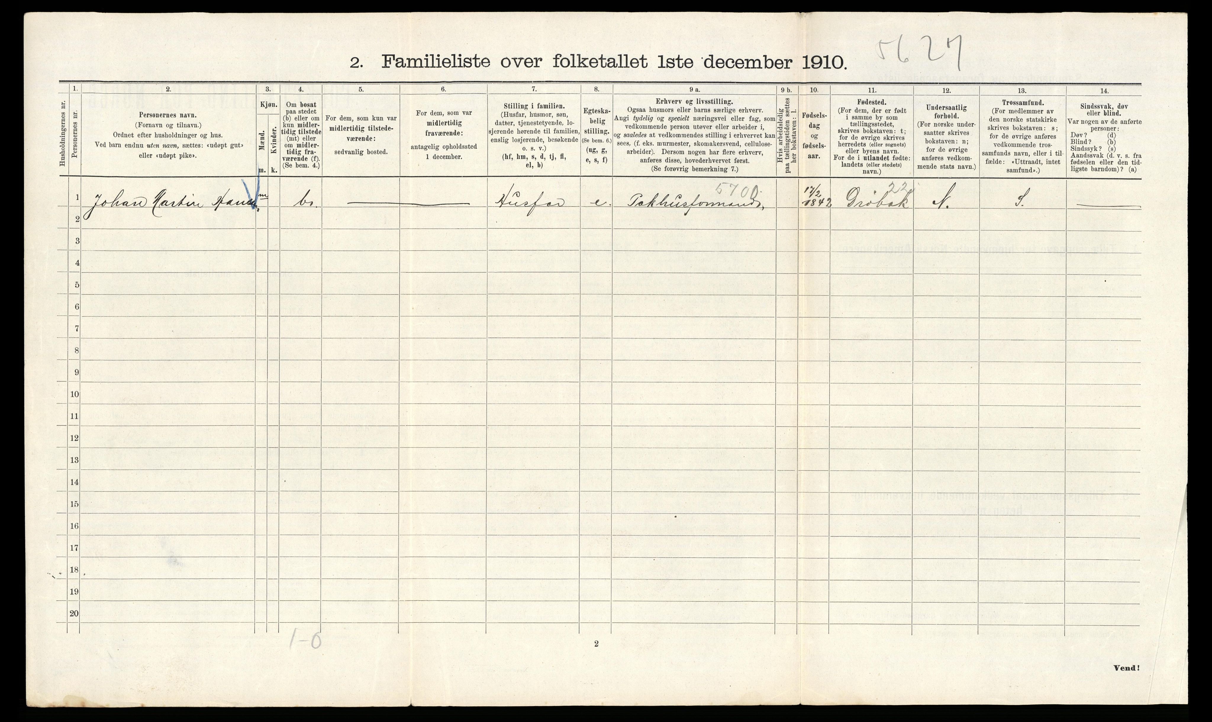 RA, 1910 census for Kristiania, 1910, p. 91742