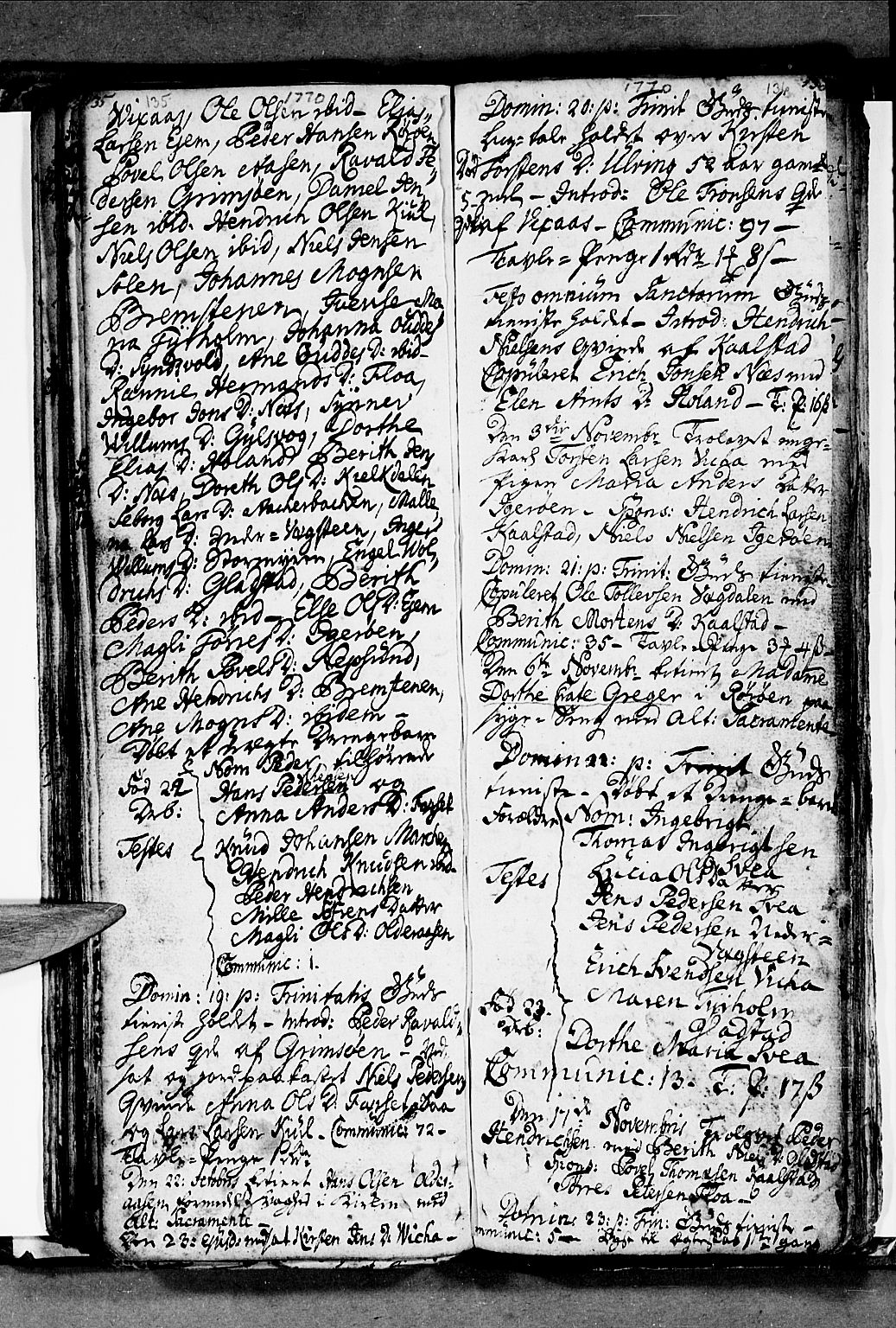 Ministerialprotokoller, klokkerbøker og fødselsregistre - Nordland, SAT/A-1459/816/L0237: Parish register (official) no. 816A03, 1757-1776, p. 135-136