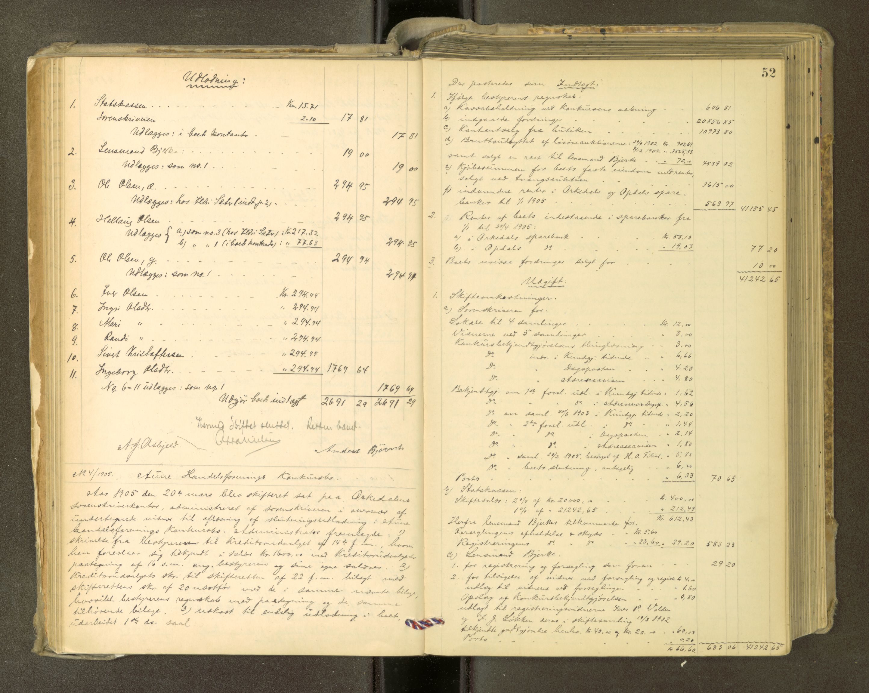 Orkdal sorenskriveri, AV/SAT-A-4169/1/3/3Aa/L0015: Skifteprotokoller, 1902-1915, p. 51b-52a
