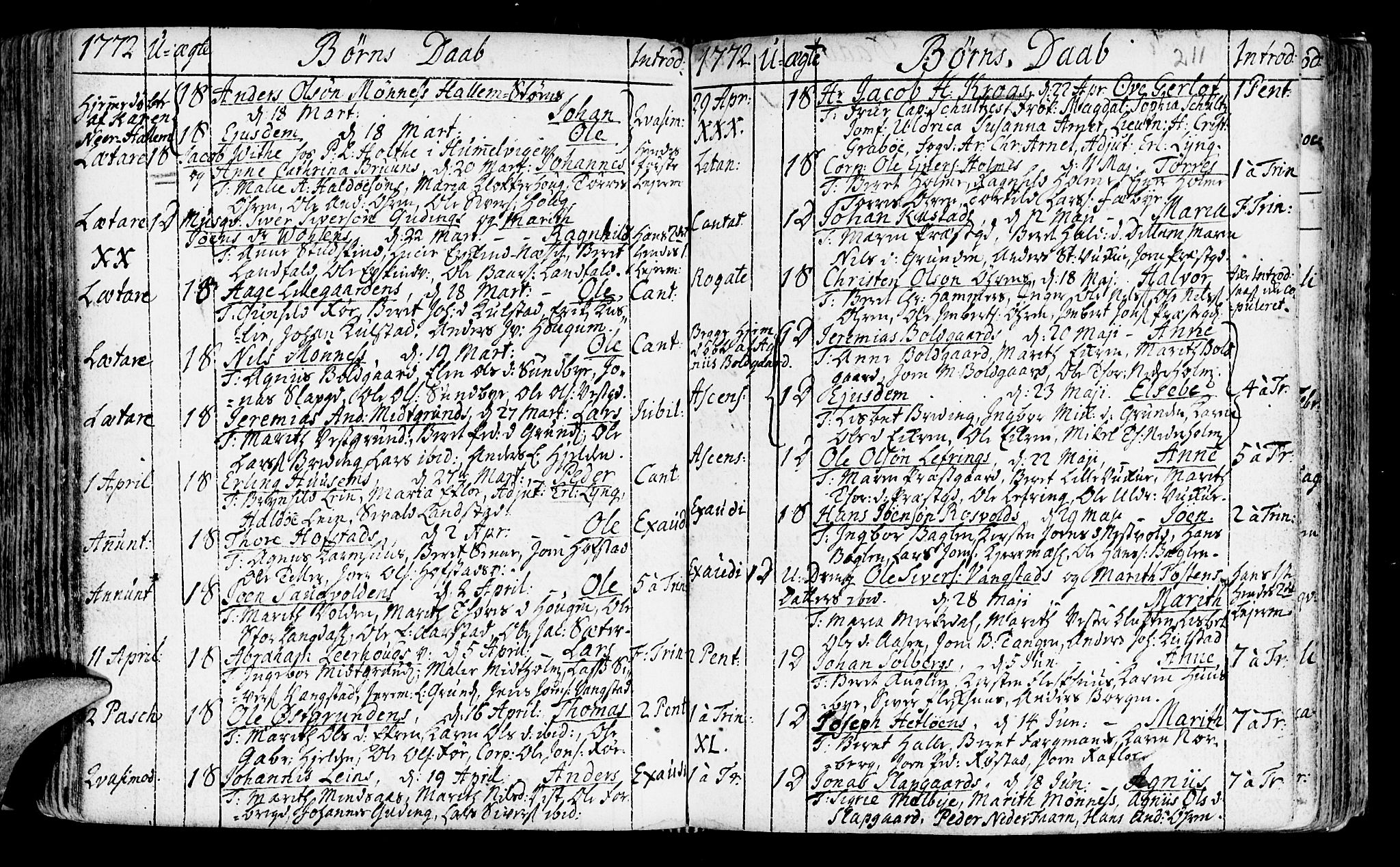 Ministerialprotokoller, klokkerbøker og fødselsregistre - Nord-Trøndelag, SAT/A-1458/723/L0231: Parish register (official) no. 723A02, 1748-1780, p. 211