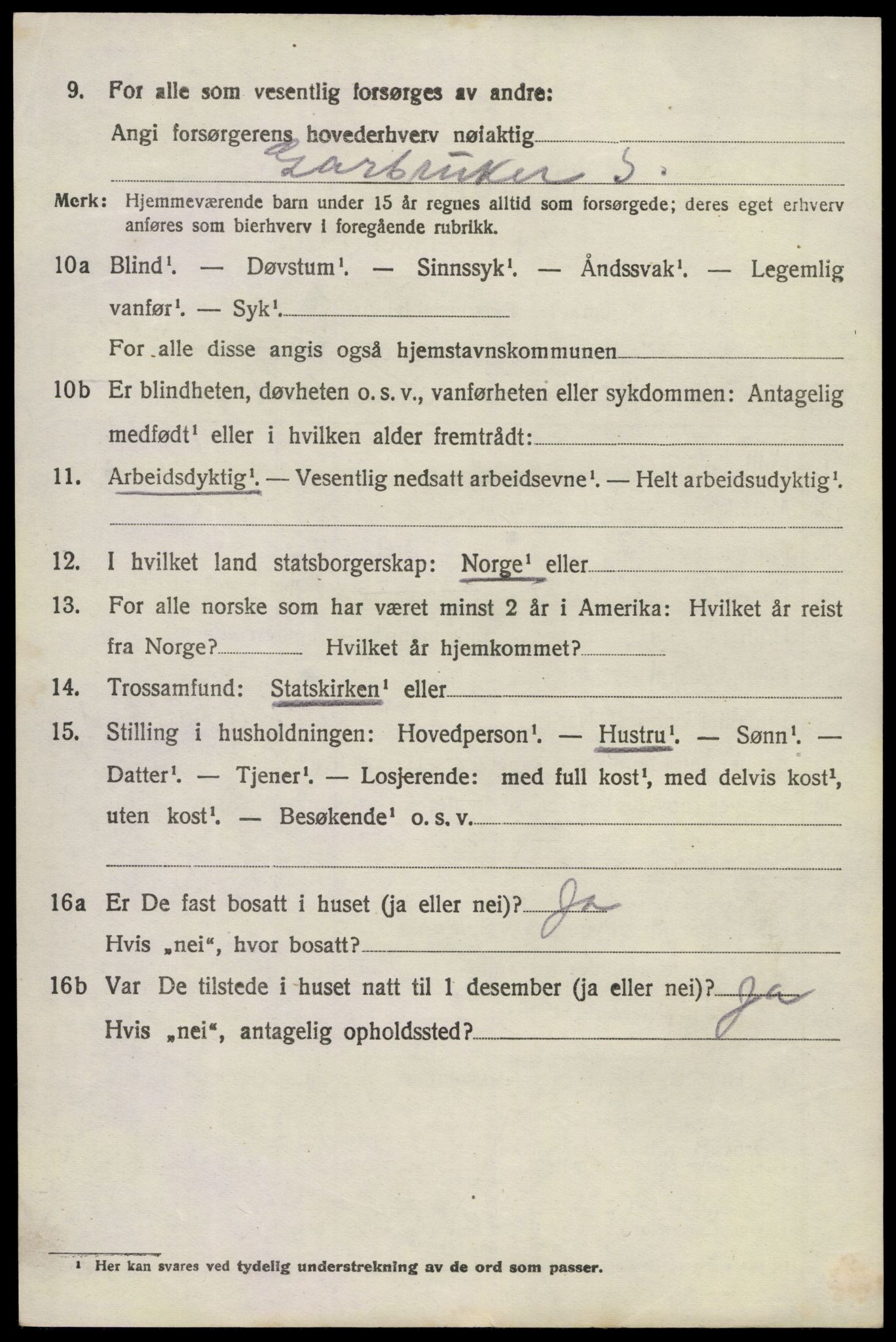 SAKO, 1920 census for Hedrum, 1920, p. 9904