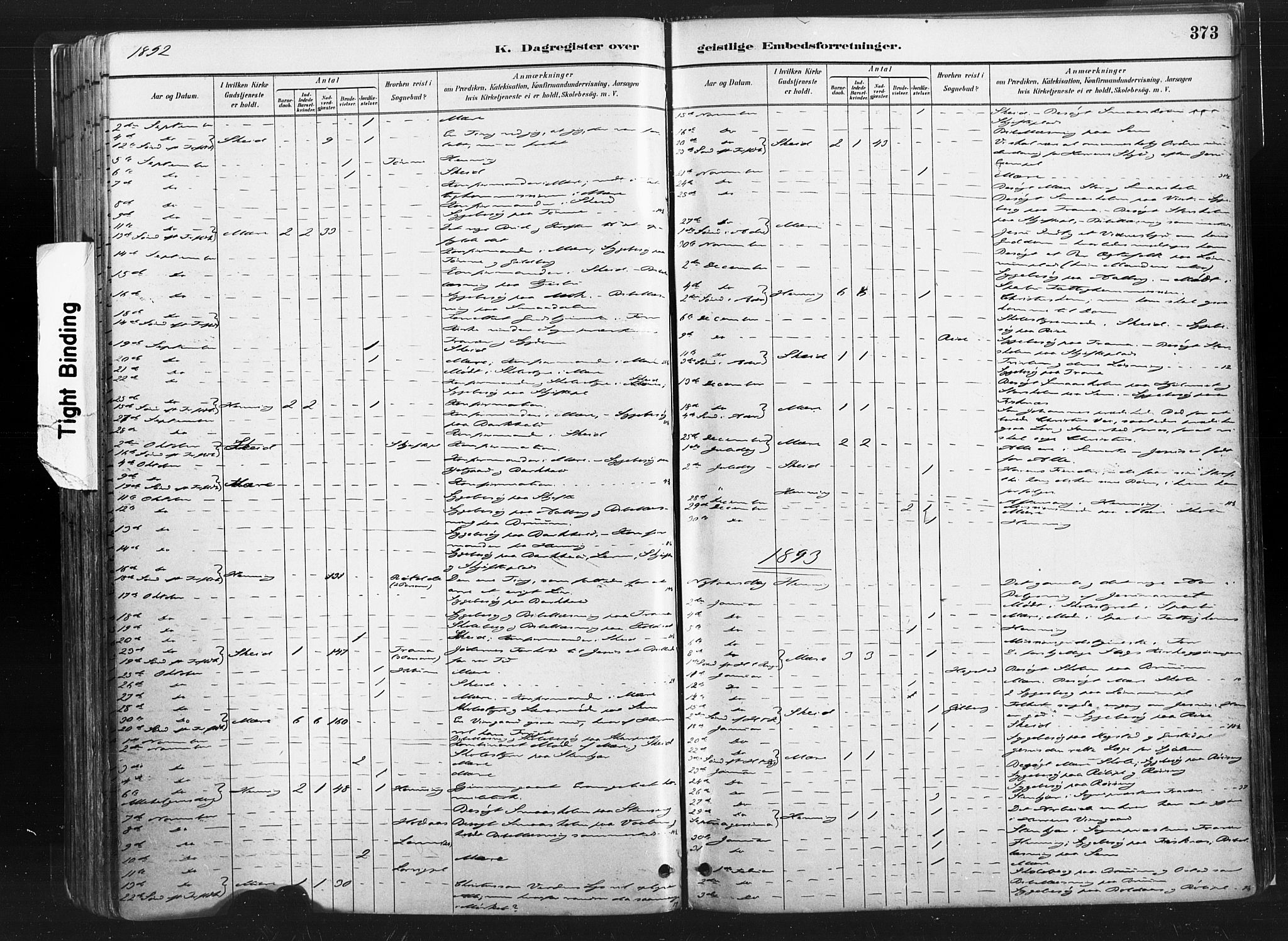 Ministerialprotokoller, klokkerbøker og fødselsregistre - Nord-Trøndelag, SAT/A-1458/735/L0351: Parish register (official) no. 735A10, 1884-1908, p. 373