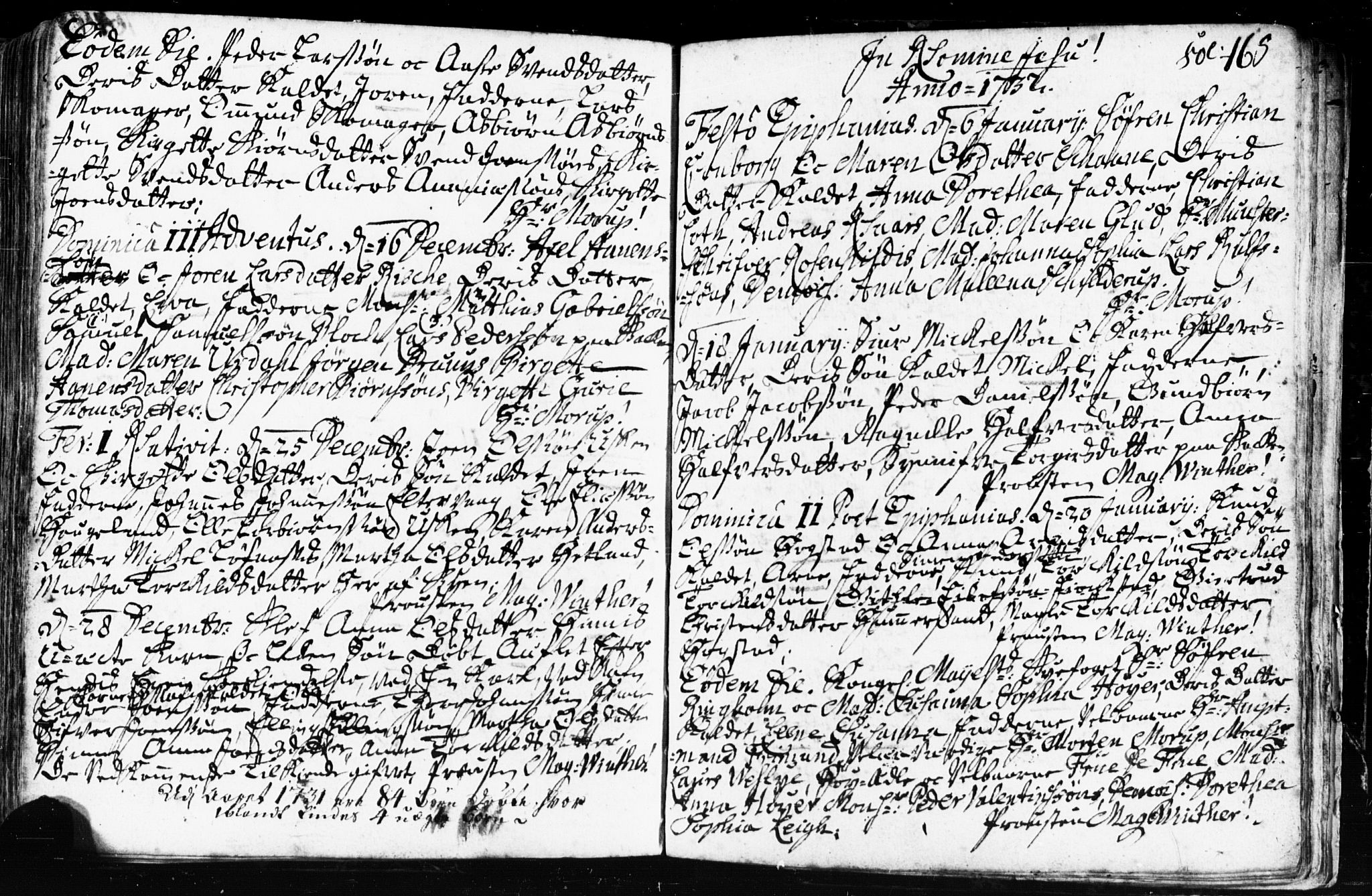Domkirken sokneprestkontor, SAST/A-101812/001/30/30BB/L0002: Parish register (copy) no. B 2, 1714-1733, p. 165