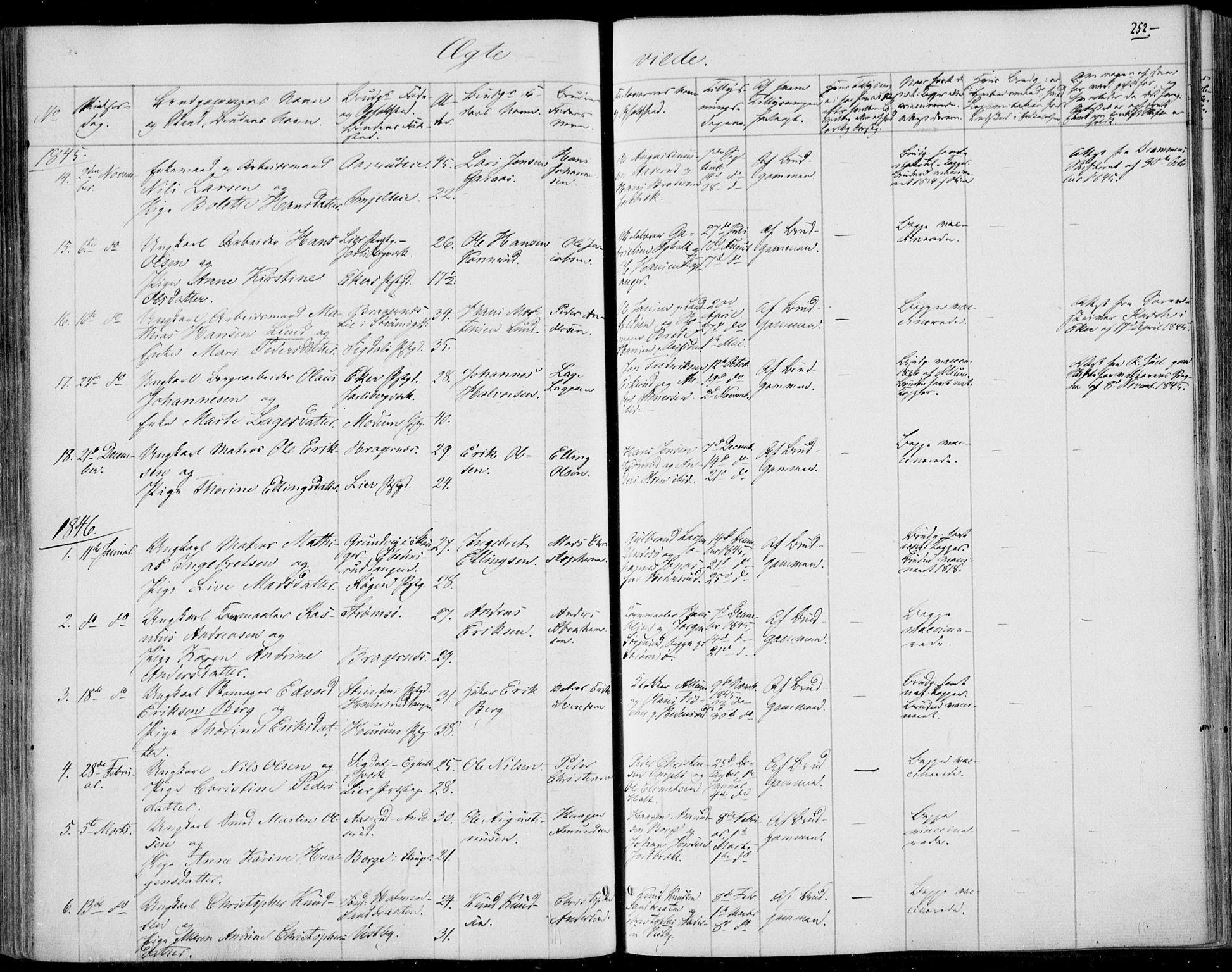 Skoger kirkebøker, SAKO/A-59/F/Fa/L0003: Parish register (official) no. I 3, 1842-1861, p. 252