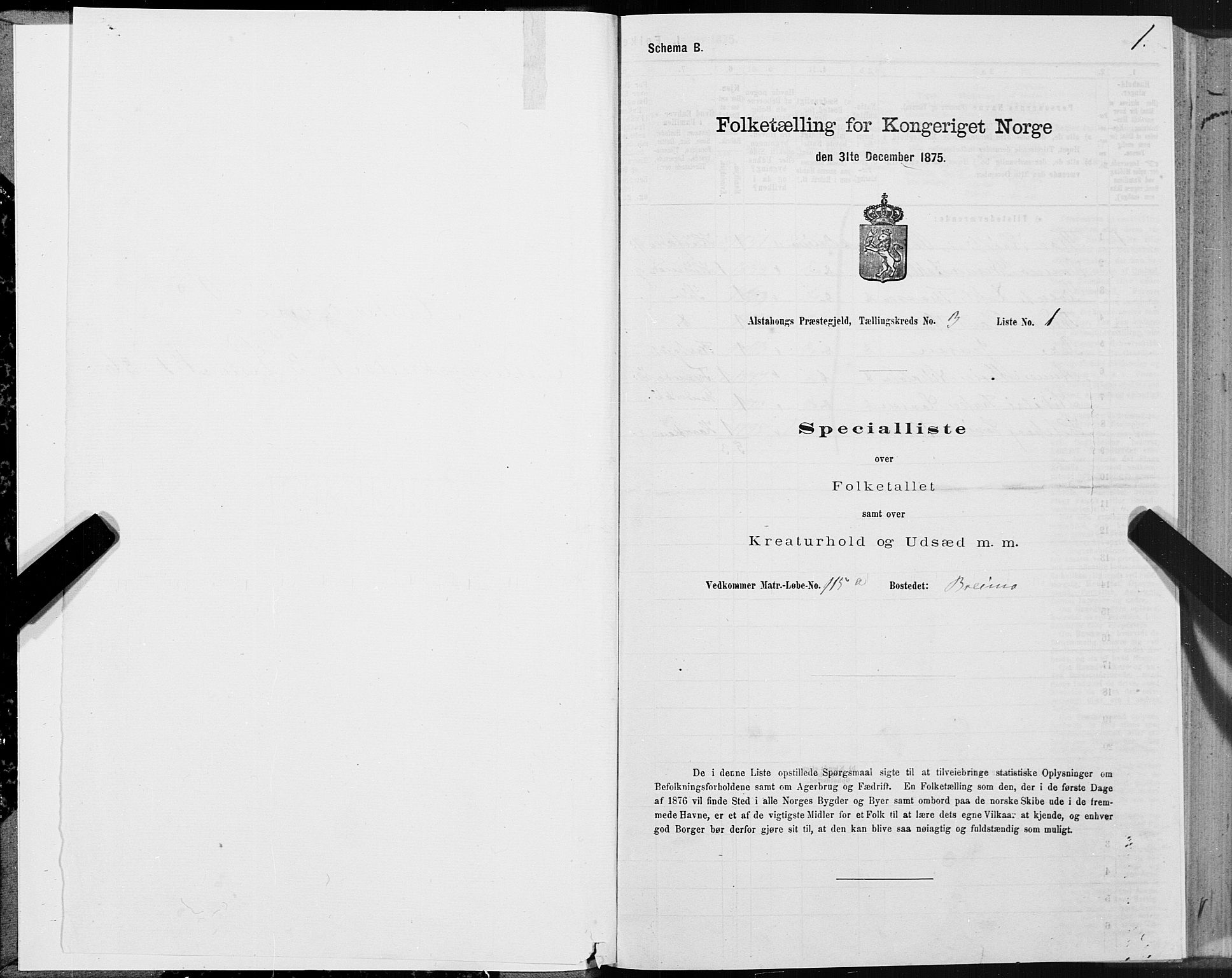 SAT, 1875 census for 1820P Alstahaug, 1875, p. 3001