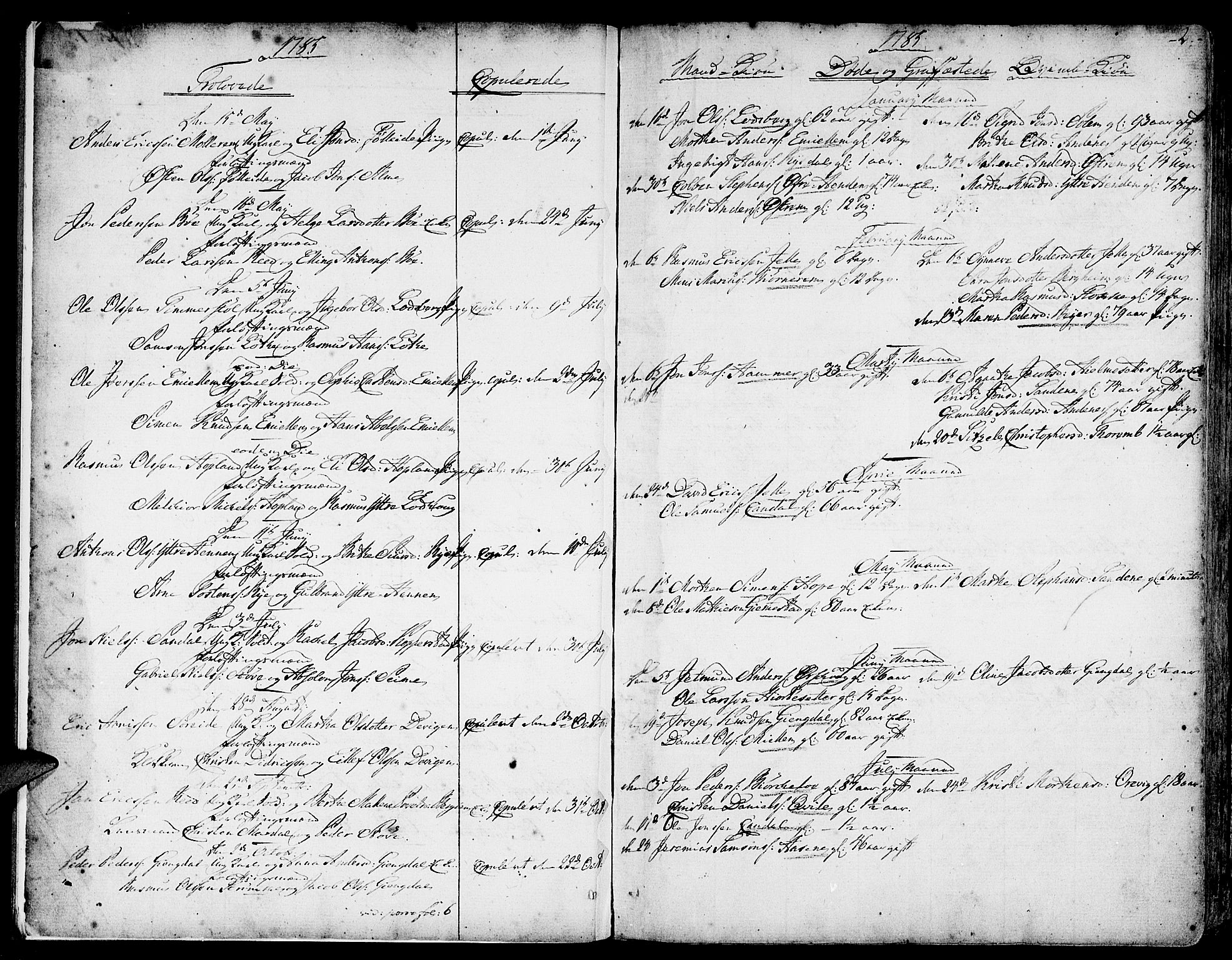 Gloppen sokneprestembete, AV/SAB-A-80101/H/Haa/Haaa/L0005: Parish register (official) no. A 5, 1785-1815, p. 2