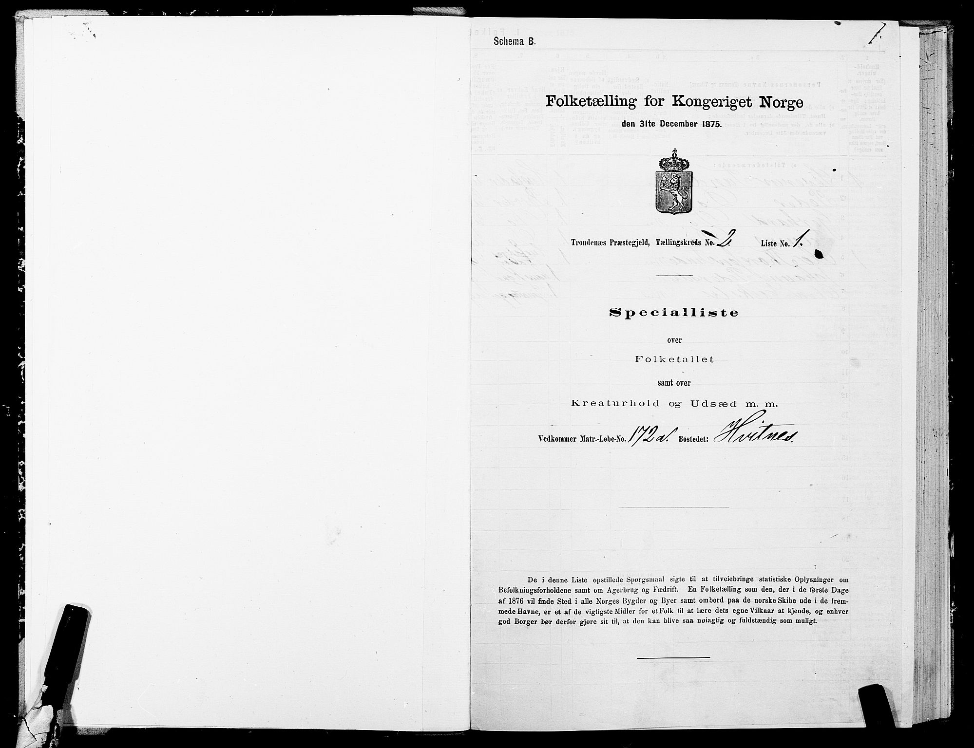 SATØ, 1875 census for 1914P Trondenes, 1875, p. 2001