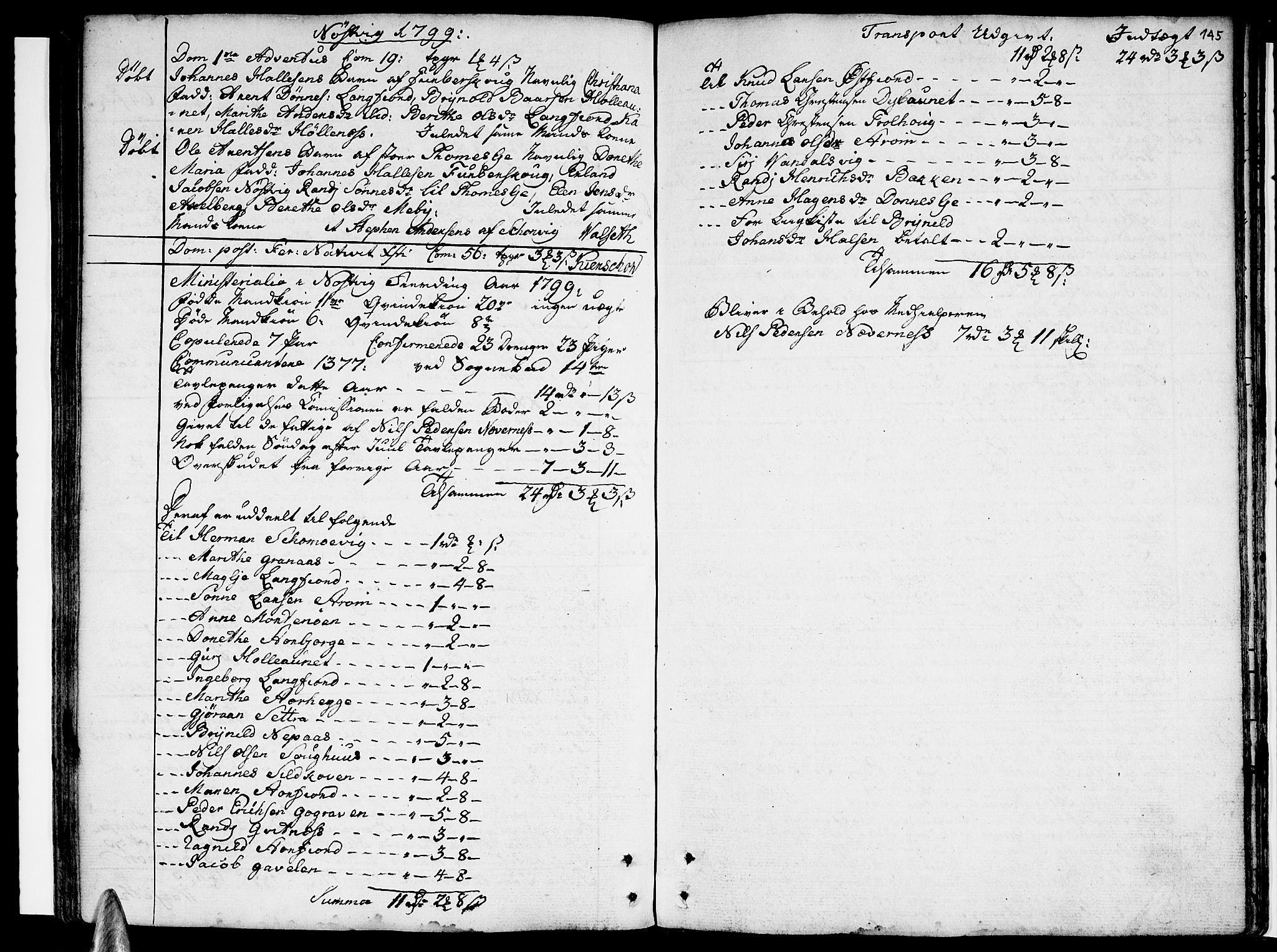 Ministerialprotokoller, klokkerbøker og fødselsregistre - Nordland, AV/SAT-A-1459/814/L0222: Parish register (official) no. 814A03, 1752-1819, p. 145