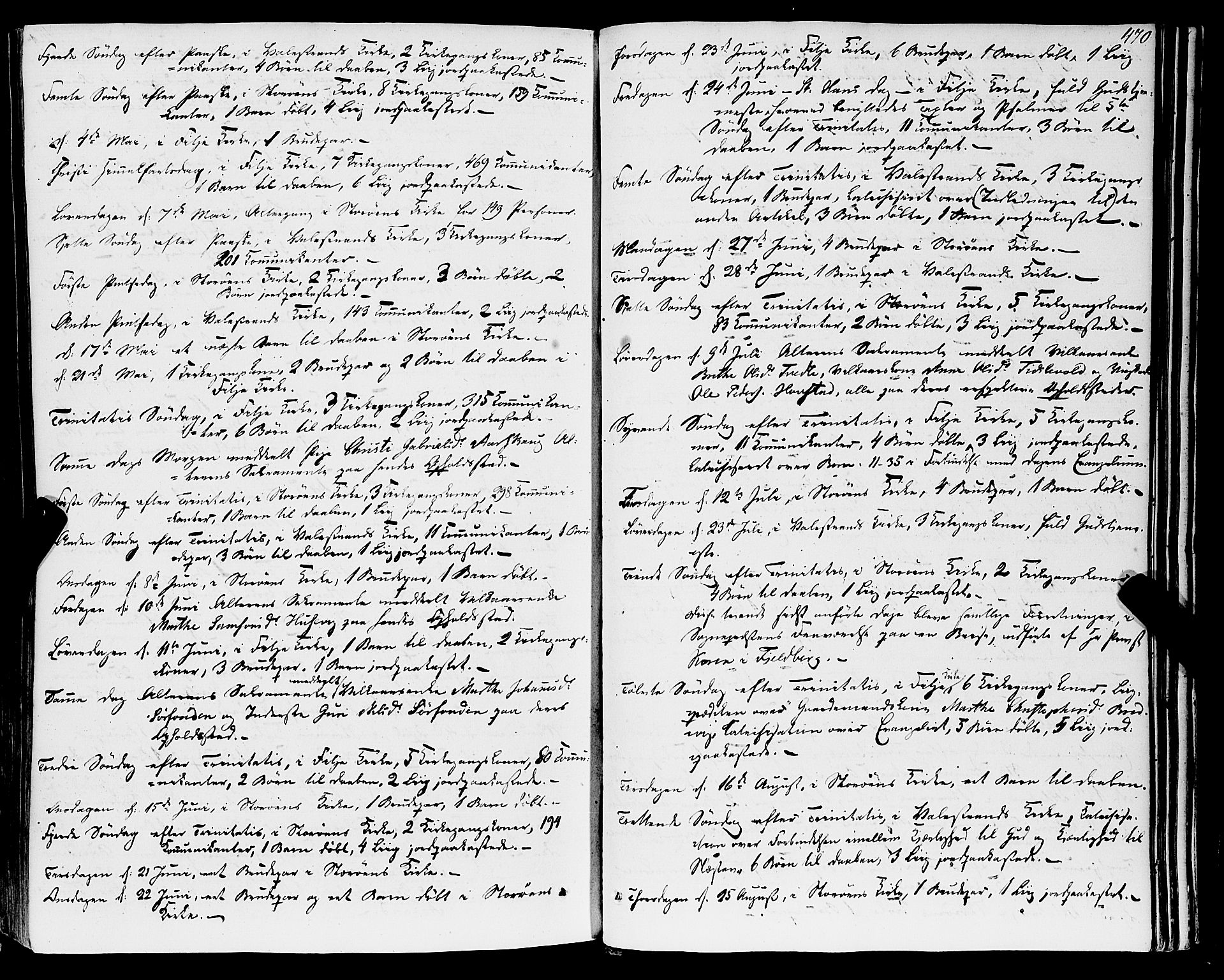Stord sokneprestembete, SAB/A-78201/H/Haa: Parish register (official) no. A 7, 1841-1861, p. 470
