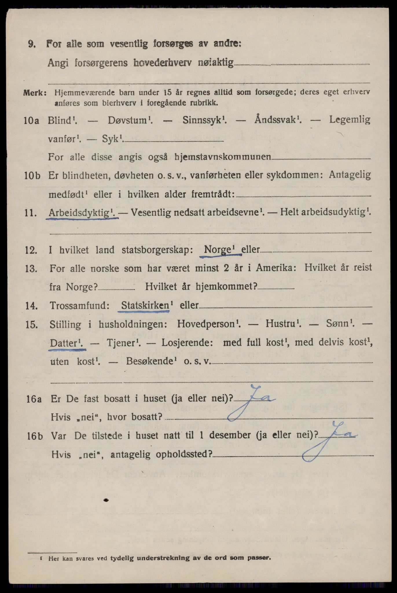 SAST, 1920 census for Strand, 1920, p. 2321