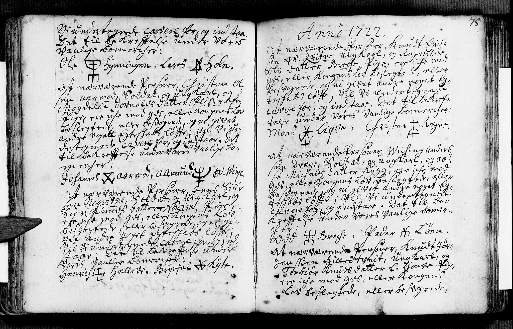 Voss sokneprestembete, AV/SAB-A-79001/H/Haa: Parish register (official) no. A 2, 1709-1730, p. 75