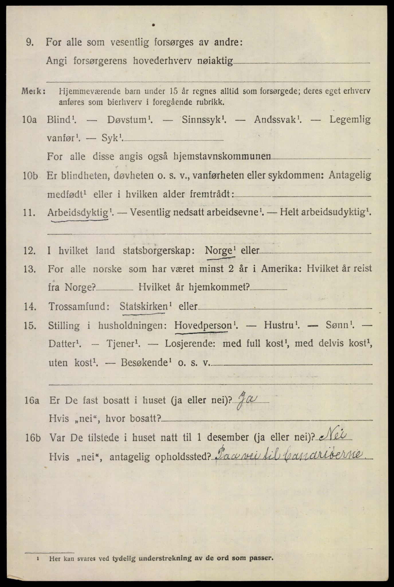 SAKO, 1920 census for Sem, 1920, p. 10788