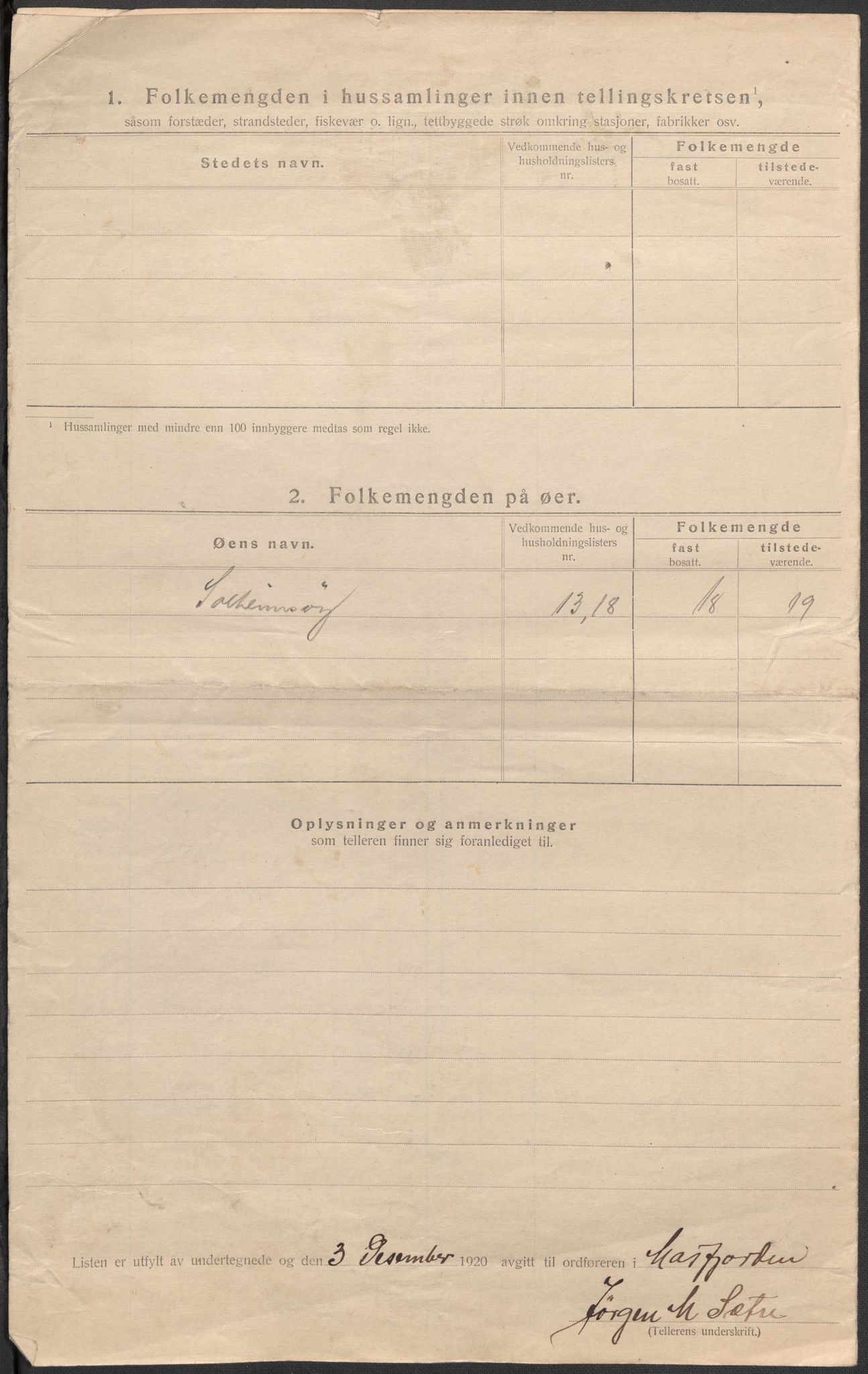 SAB, 1920 census for Masfjorden, 1920, p. 39