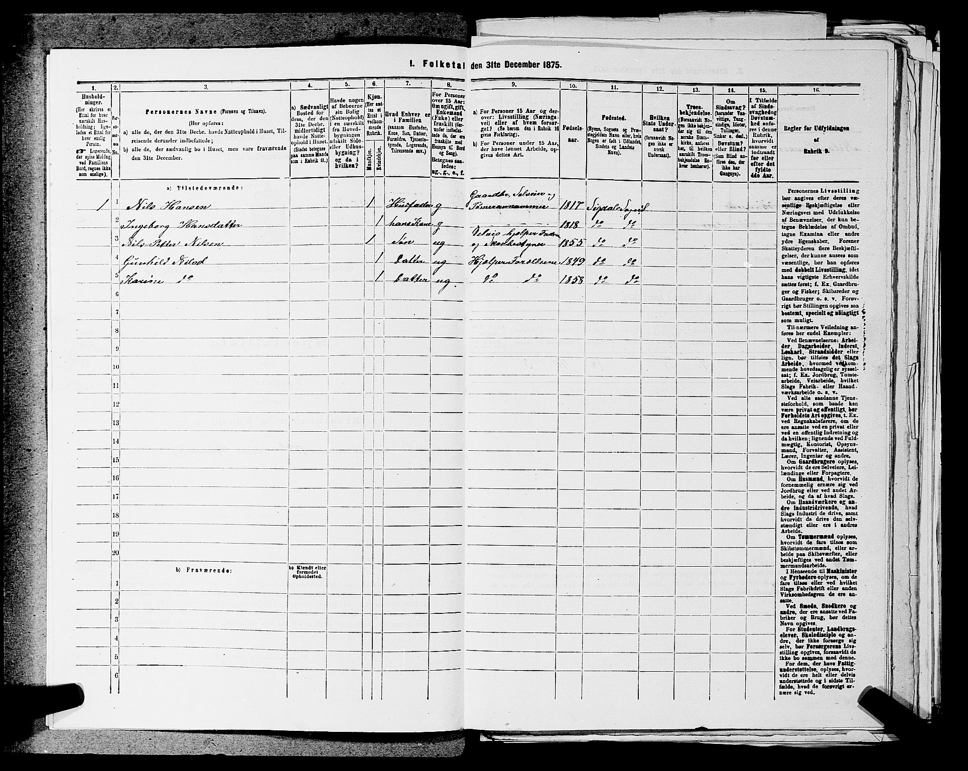 SAKO, 1875 census for 0621P Sigdal, 1875, p. 403